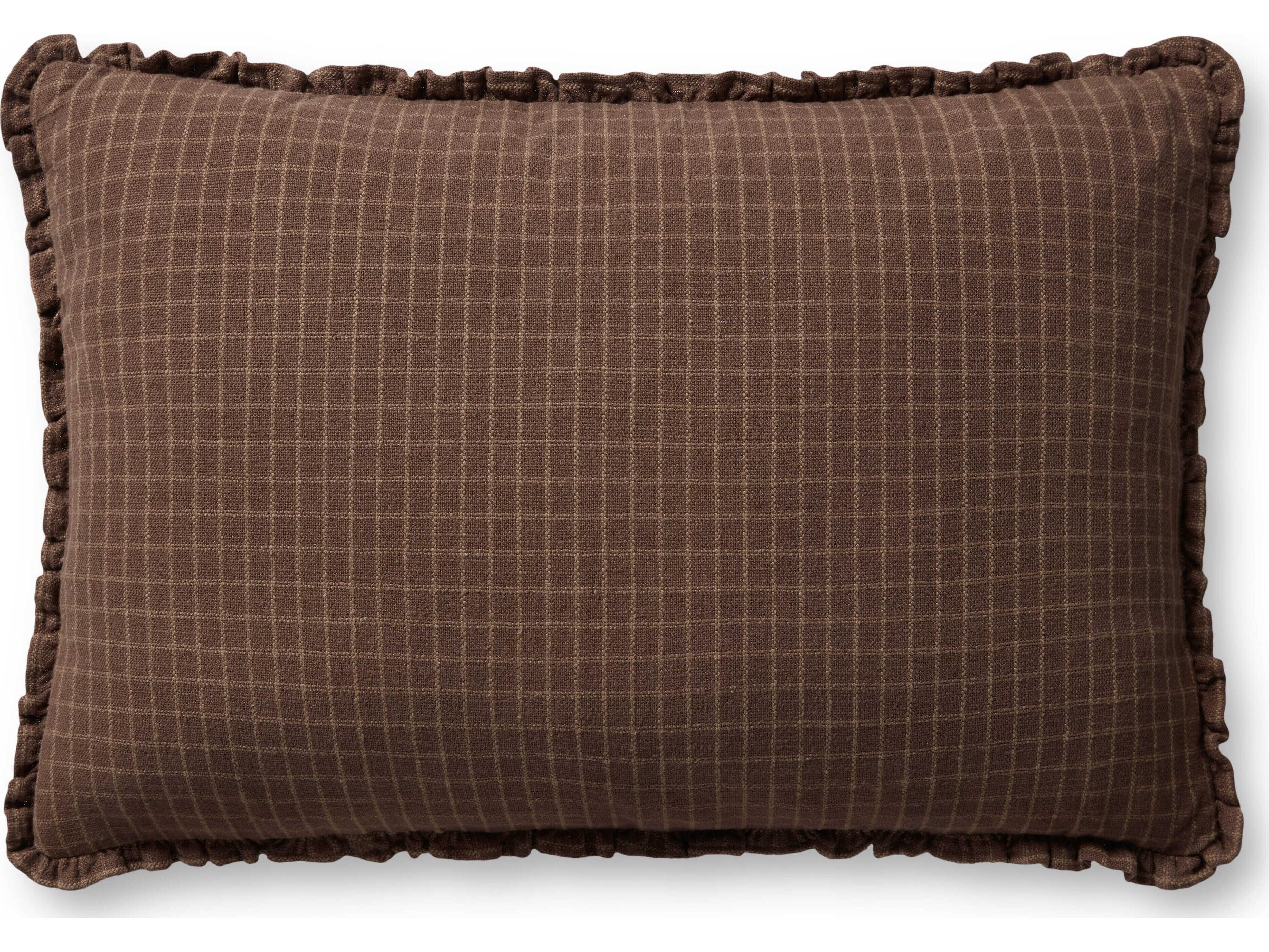 Loloi Rugs Chris Loves Julia Chocolate / Latte Pillow