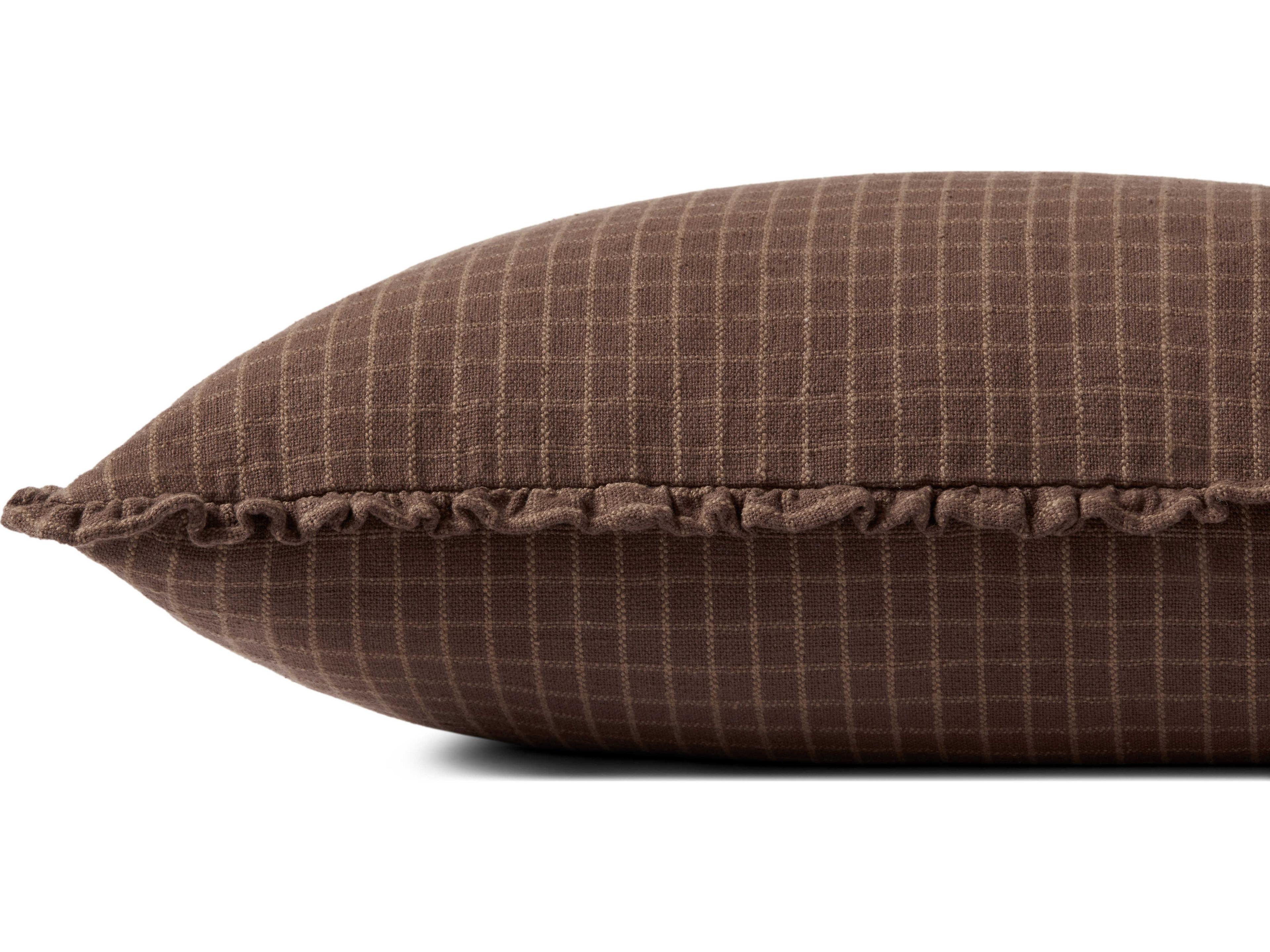 Loloi Rugs Chris Loves Julia Chocolate / Latte Pillow