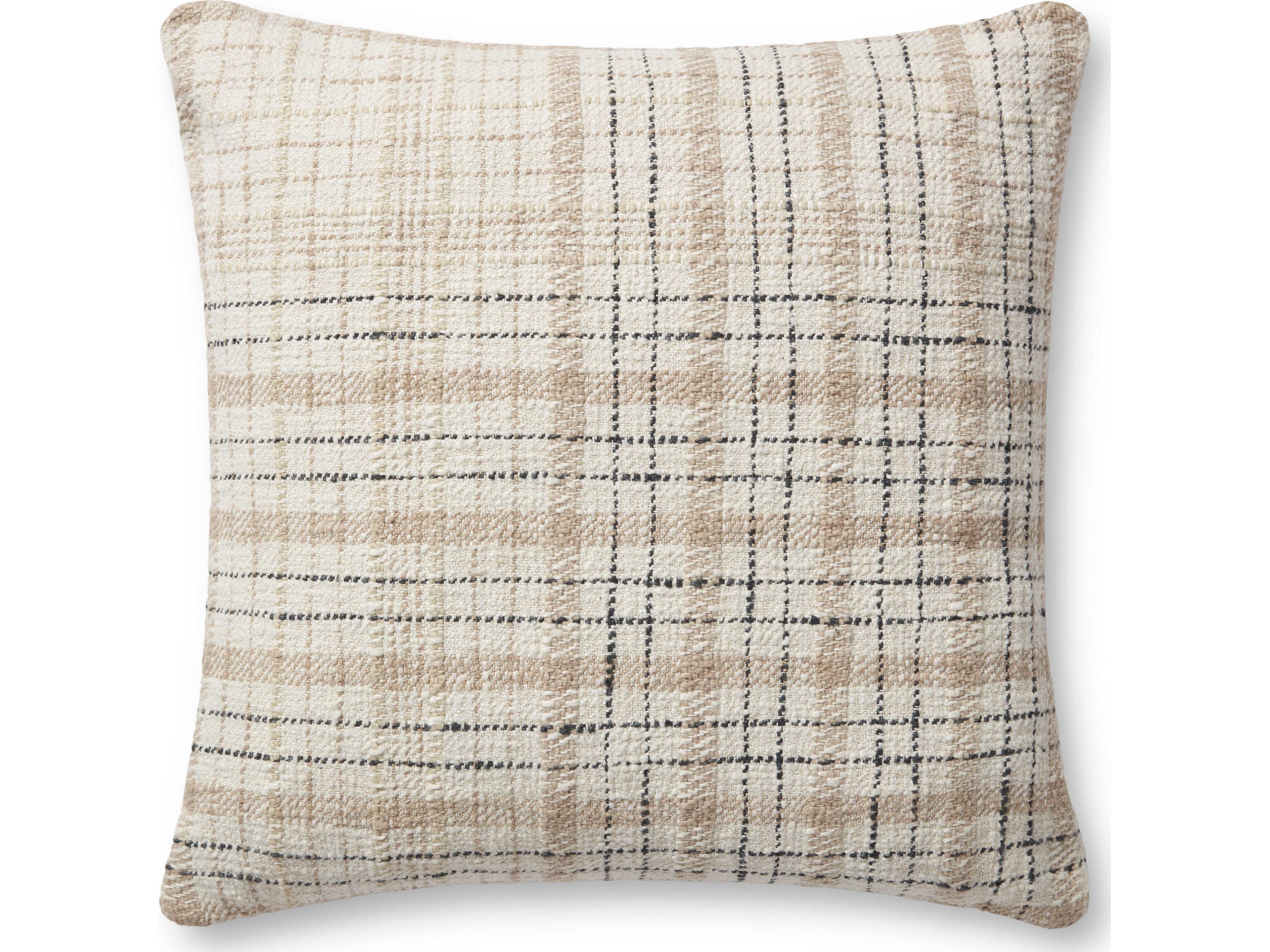 Loloi Rugs Chris Loves Julia Beige / Black Pillow