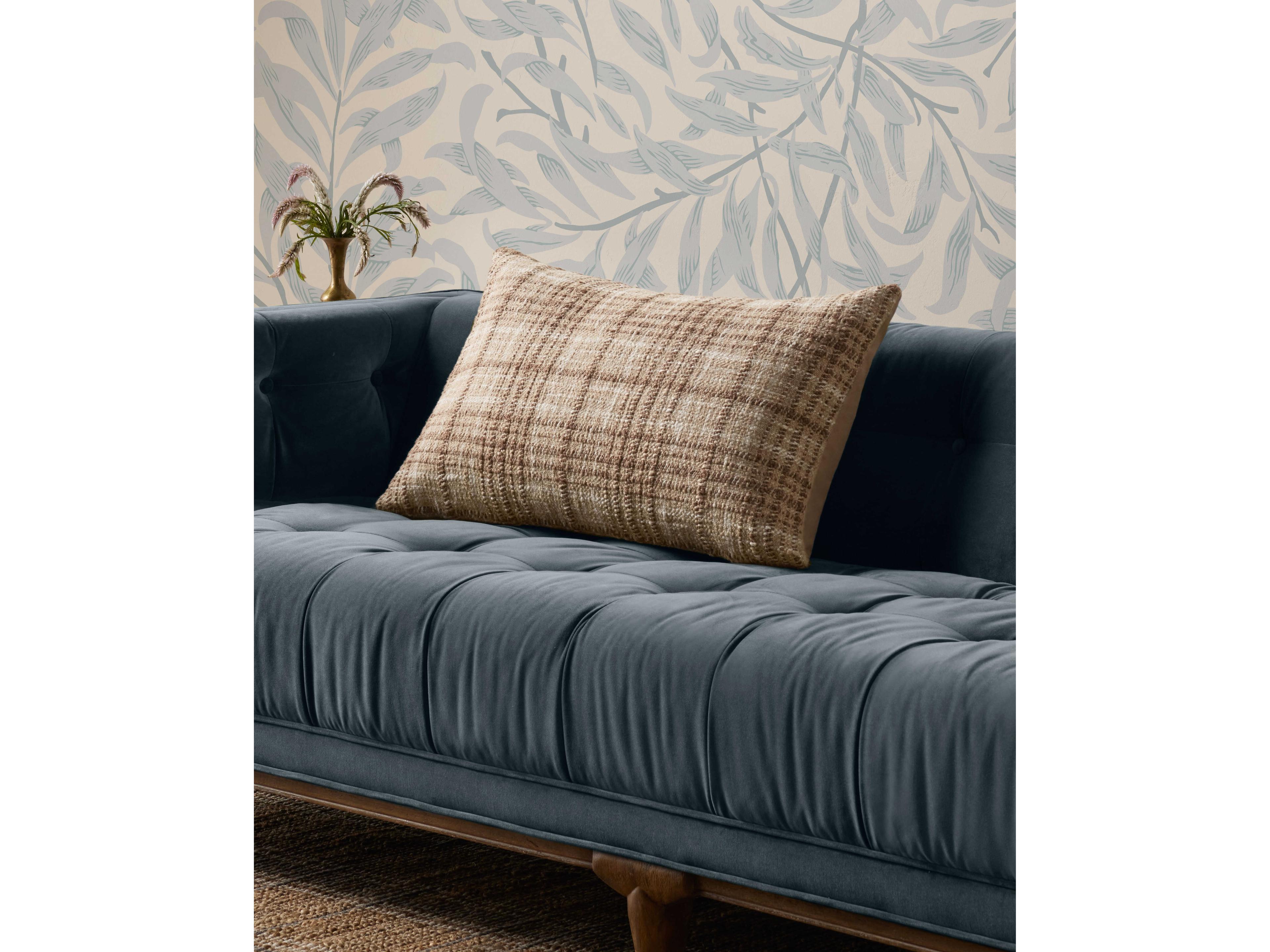 Loloi Rugs Chris Loves Julia Brown / Ivory Pillow