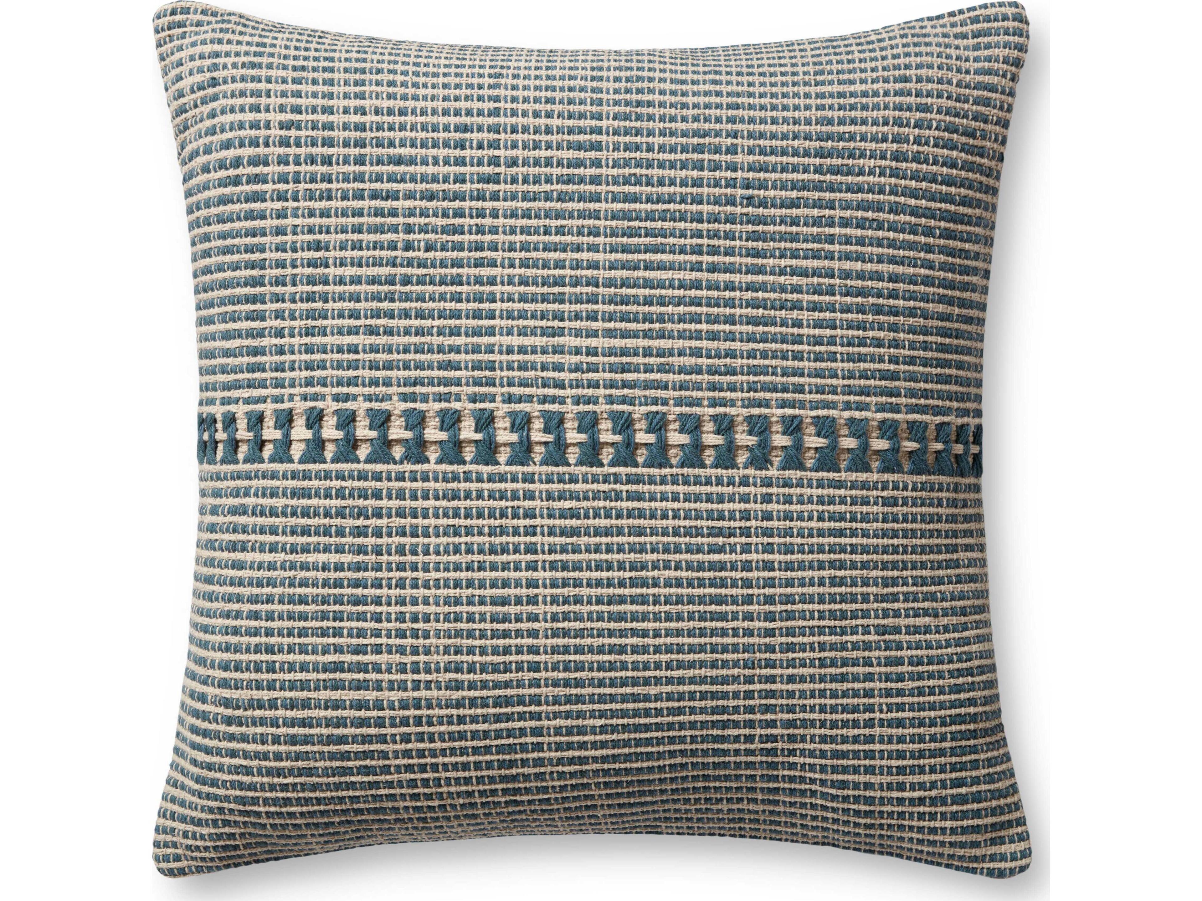 Loloi Rugs Chris Loves Julia Blue / Natural Pillow