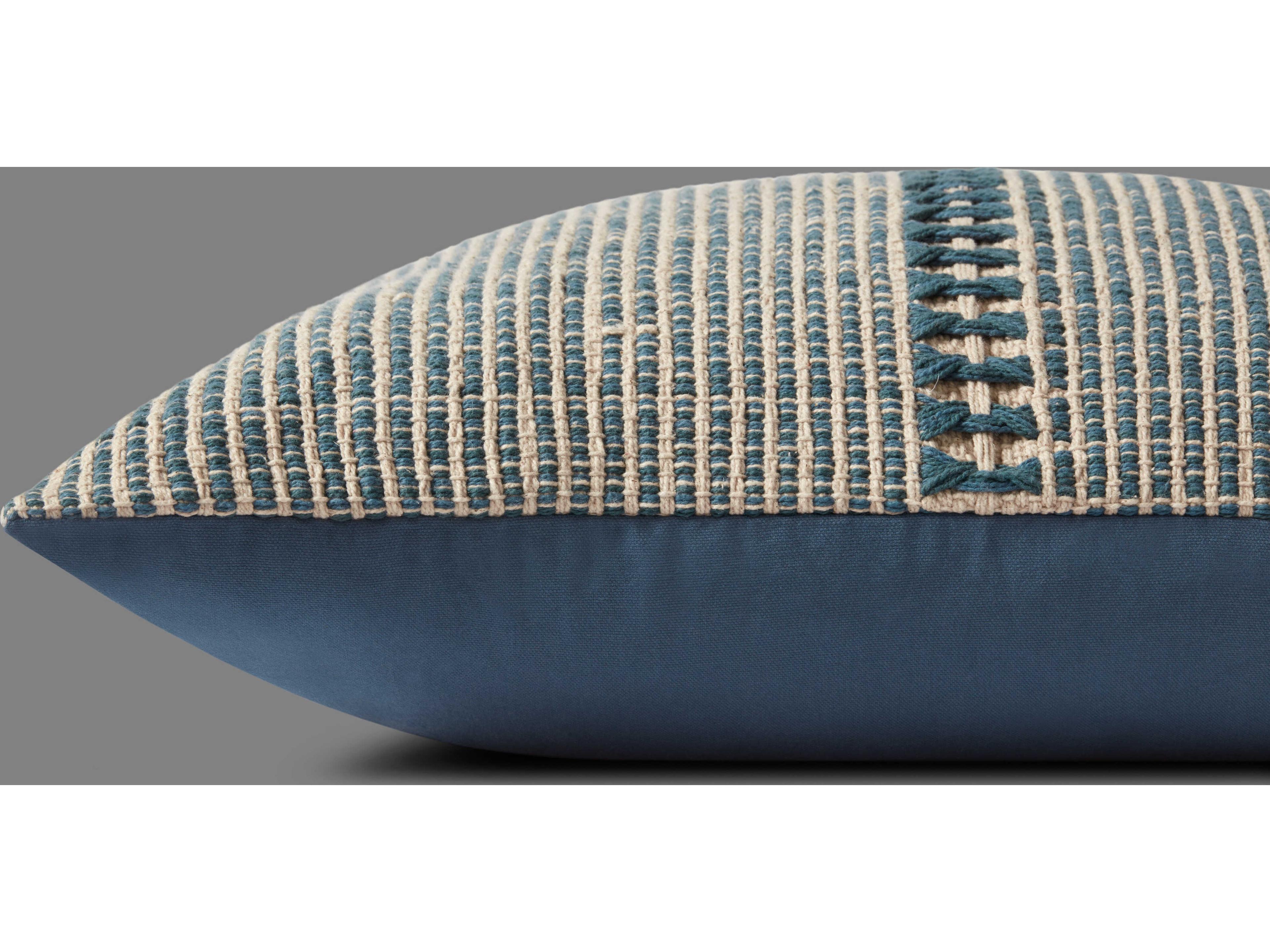 Loloi Rugs Chris Loves Julia Blue / Natural Pillow