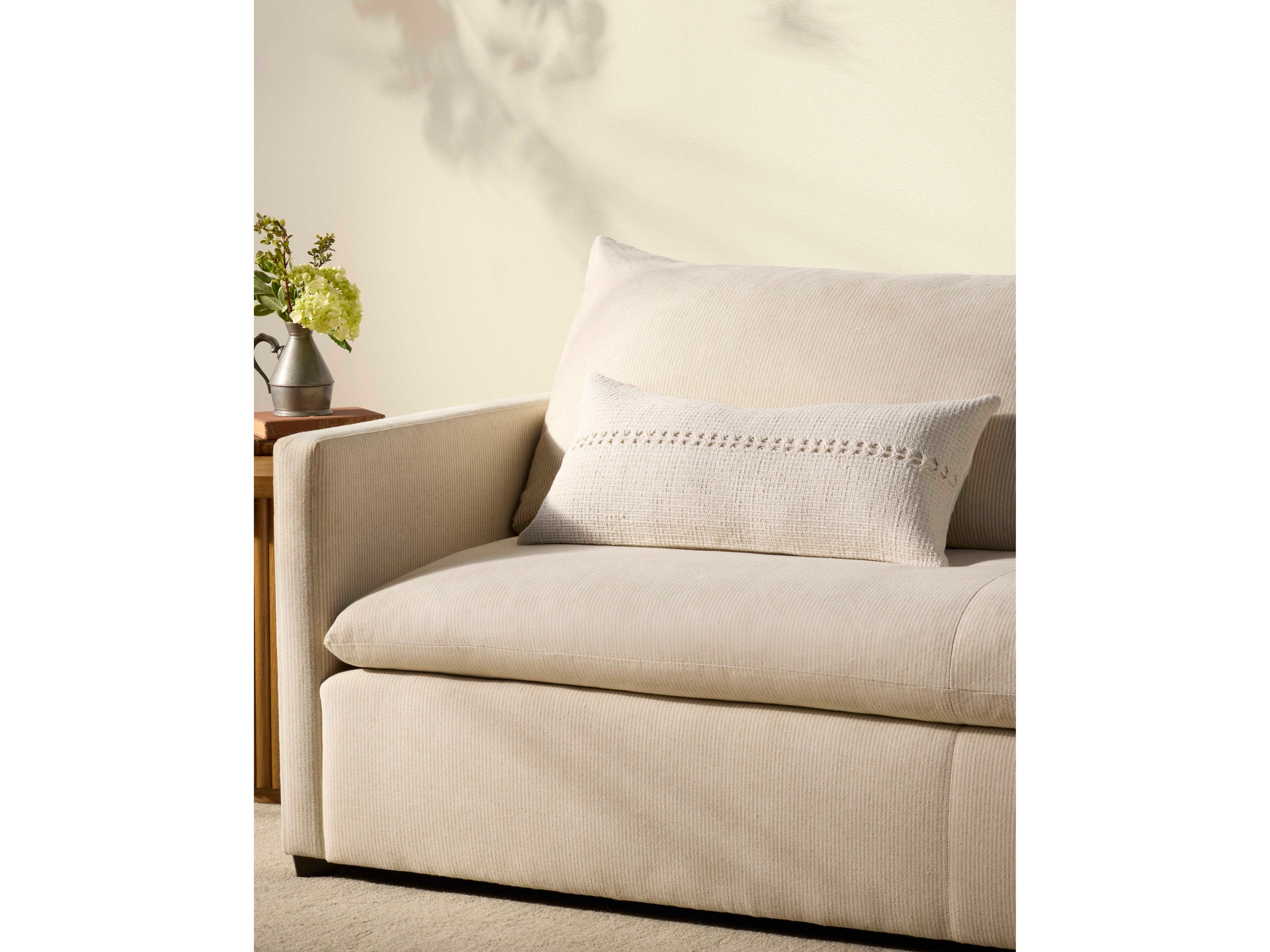 Loloi Rugs Chris Loves Julia White Pillow