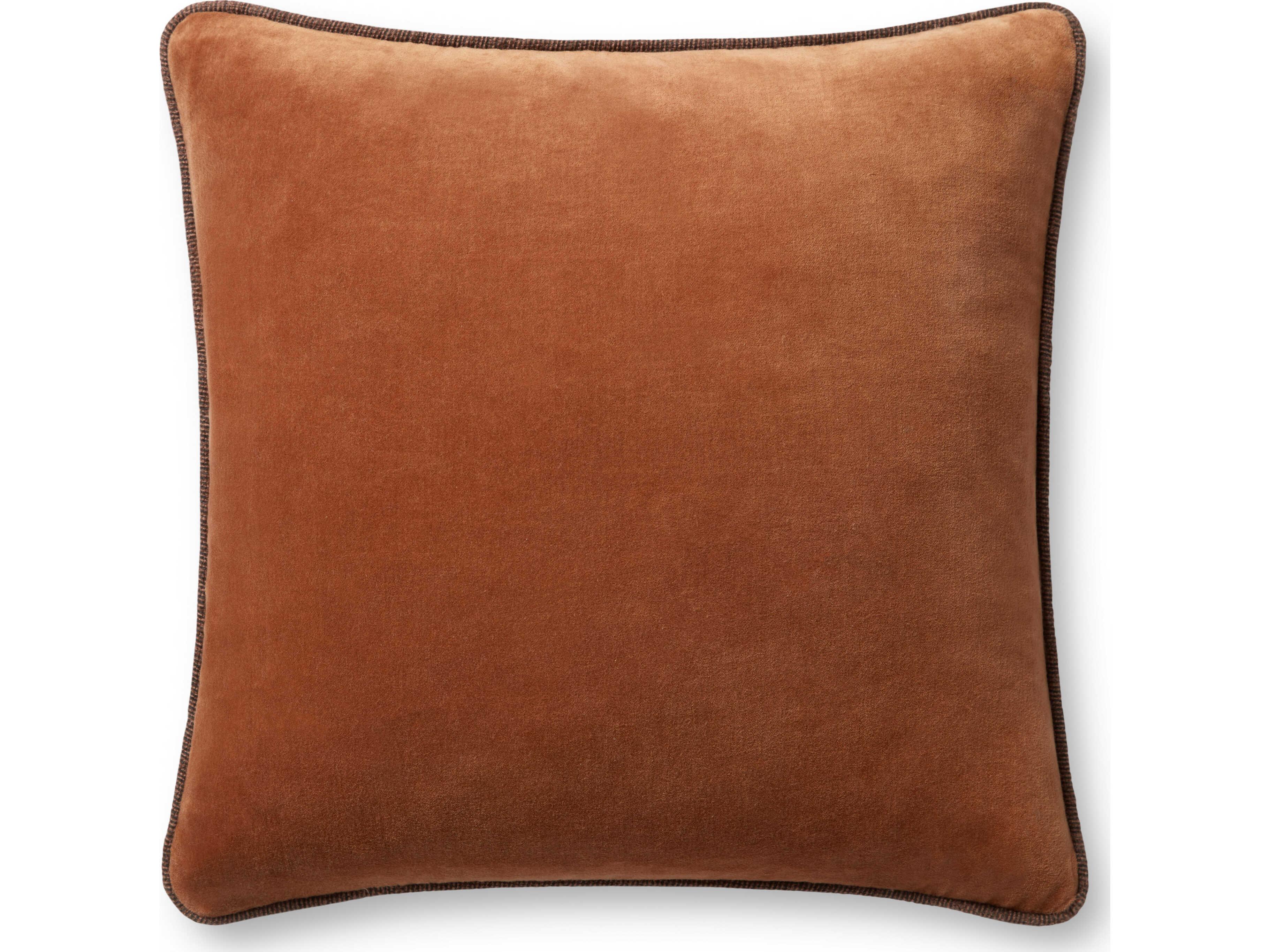 Loloi Rugs Chris Loves Julia Rust Pillow