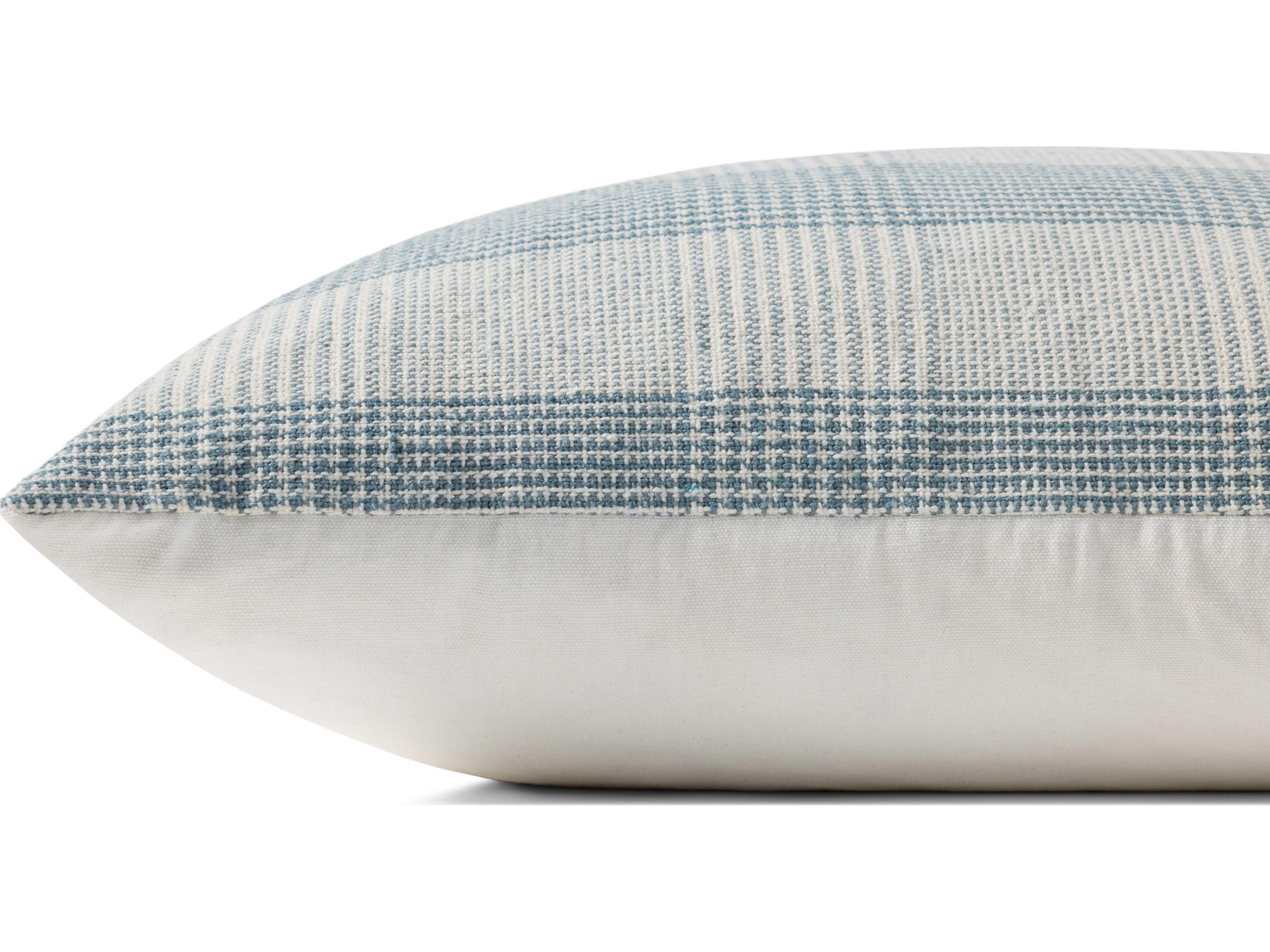 Loloi Rugs Chris Loves Julia Blue / White Pillow