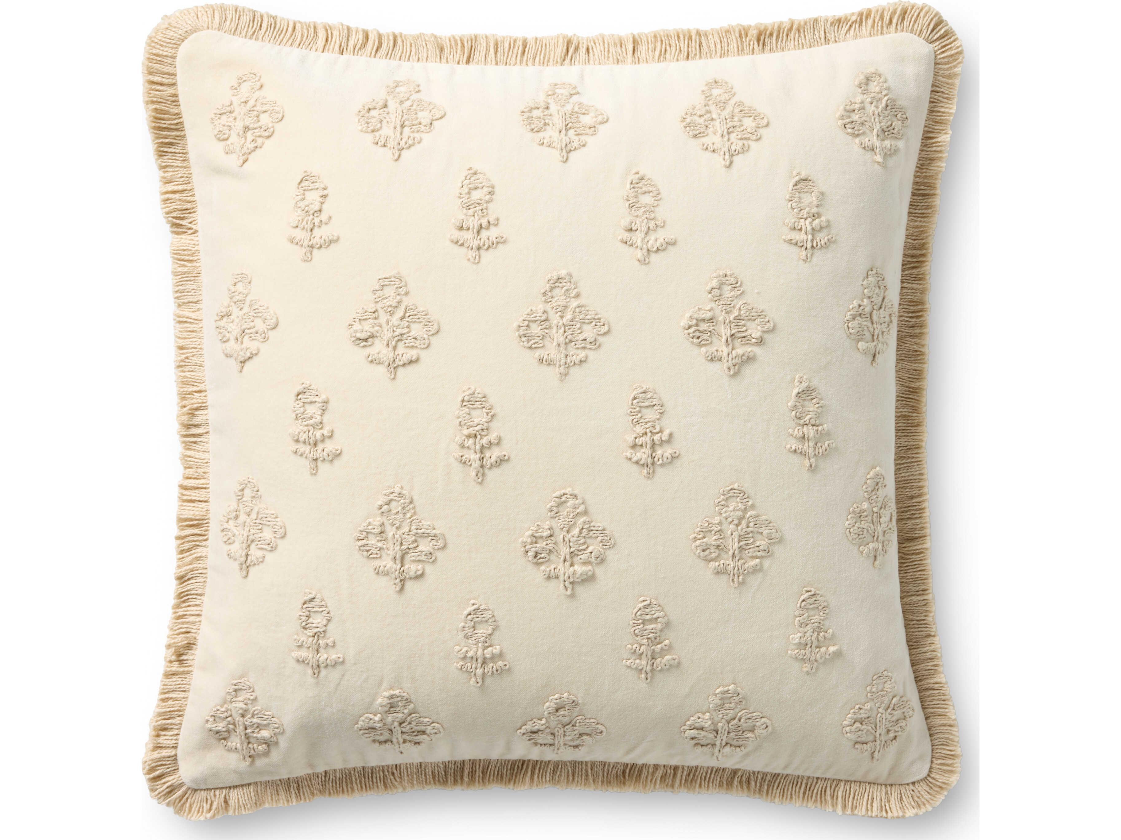 Loloi Rugs Chris Loves Julia Ivory Pillow