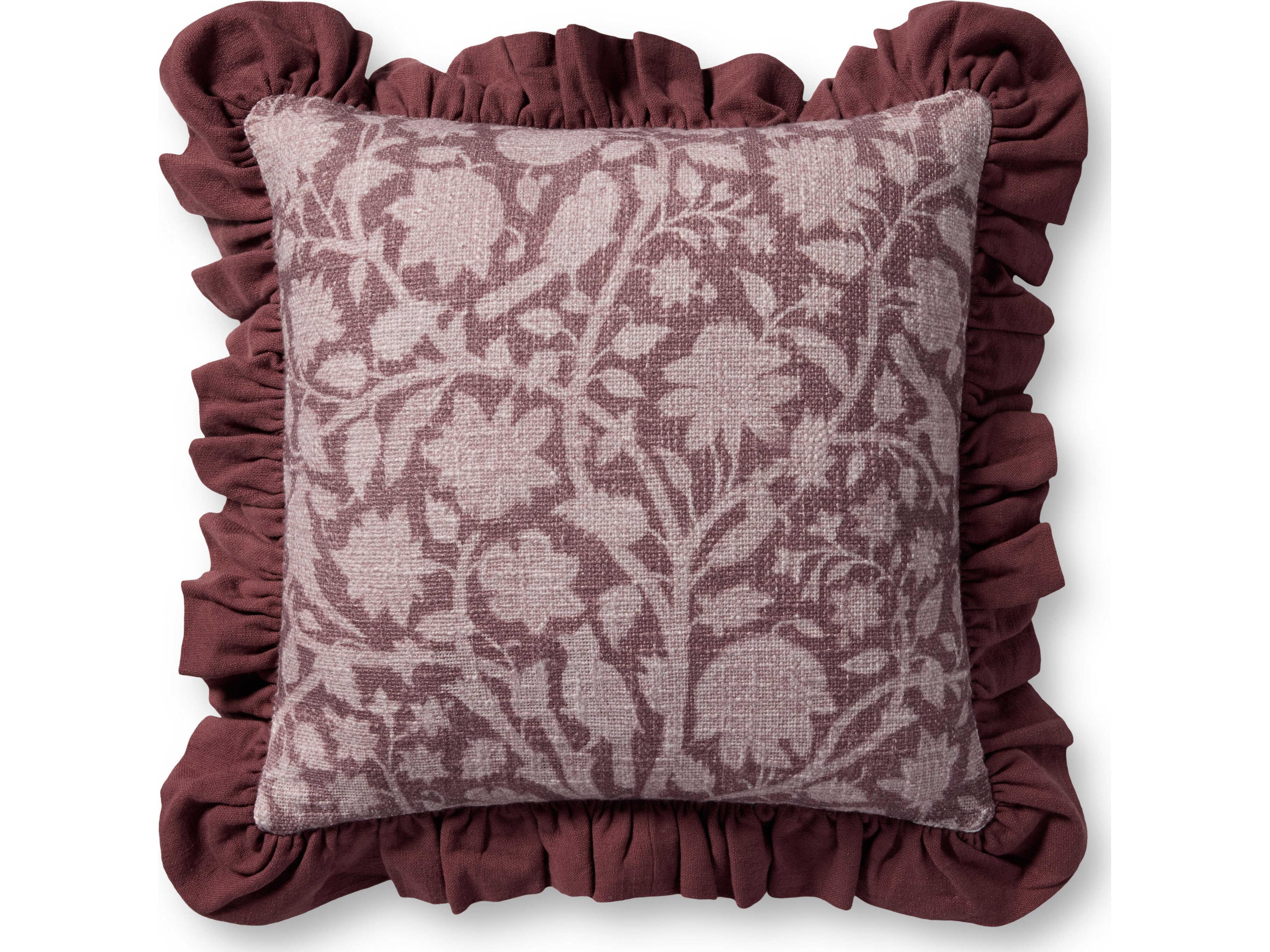 Loloi Rugs Chris Loves Julia Wine Pillow