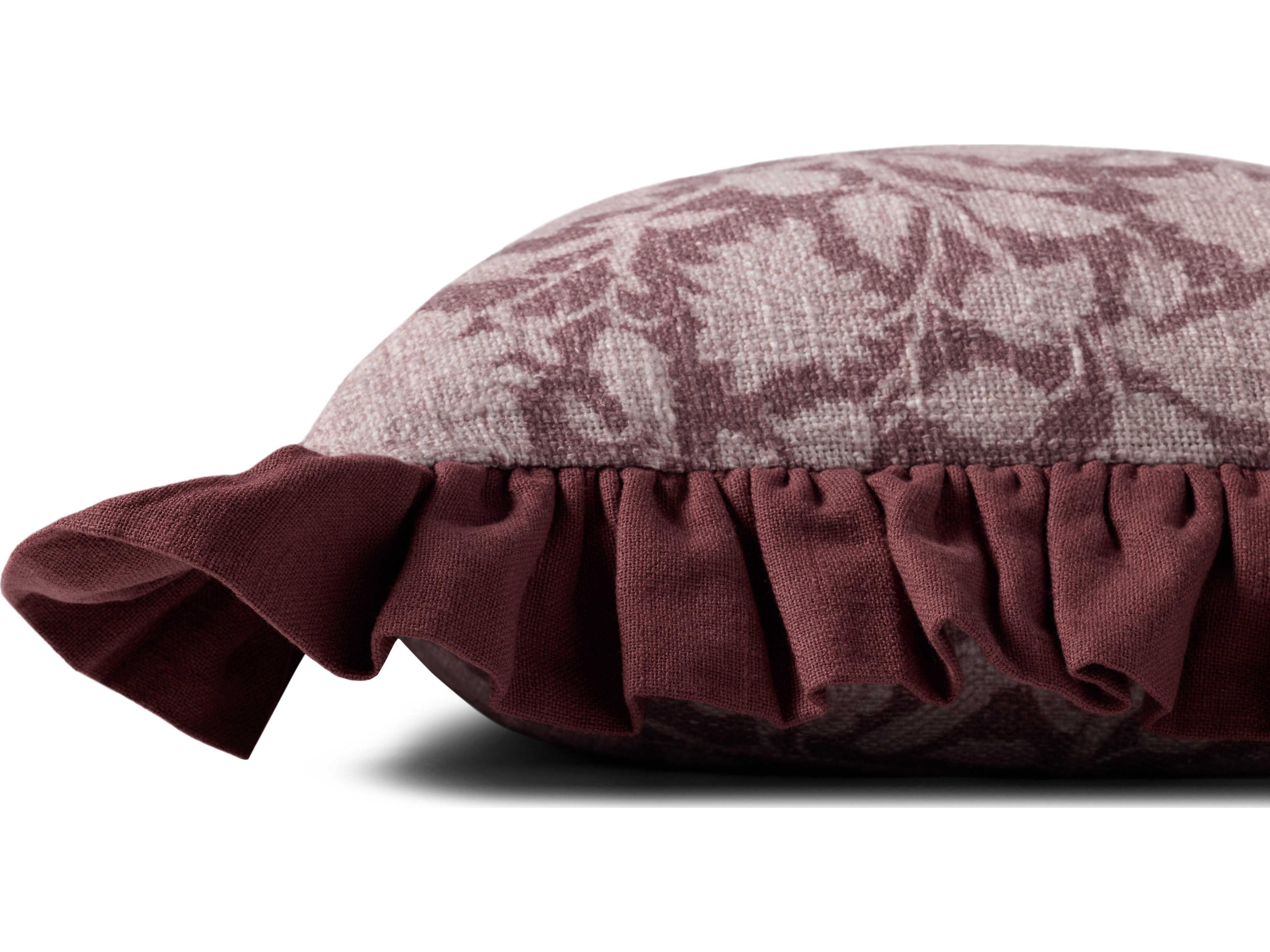 Loloi Rugs Chris Loves Julia Wine Pillow