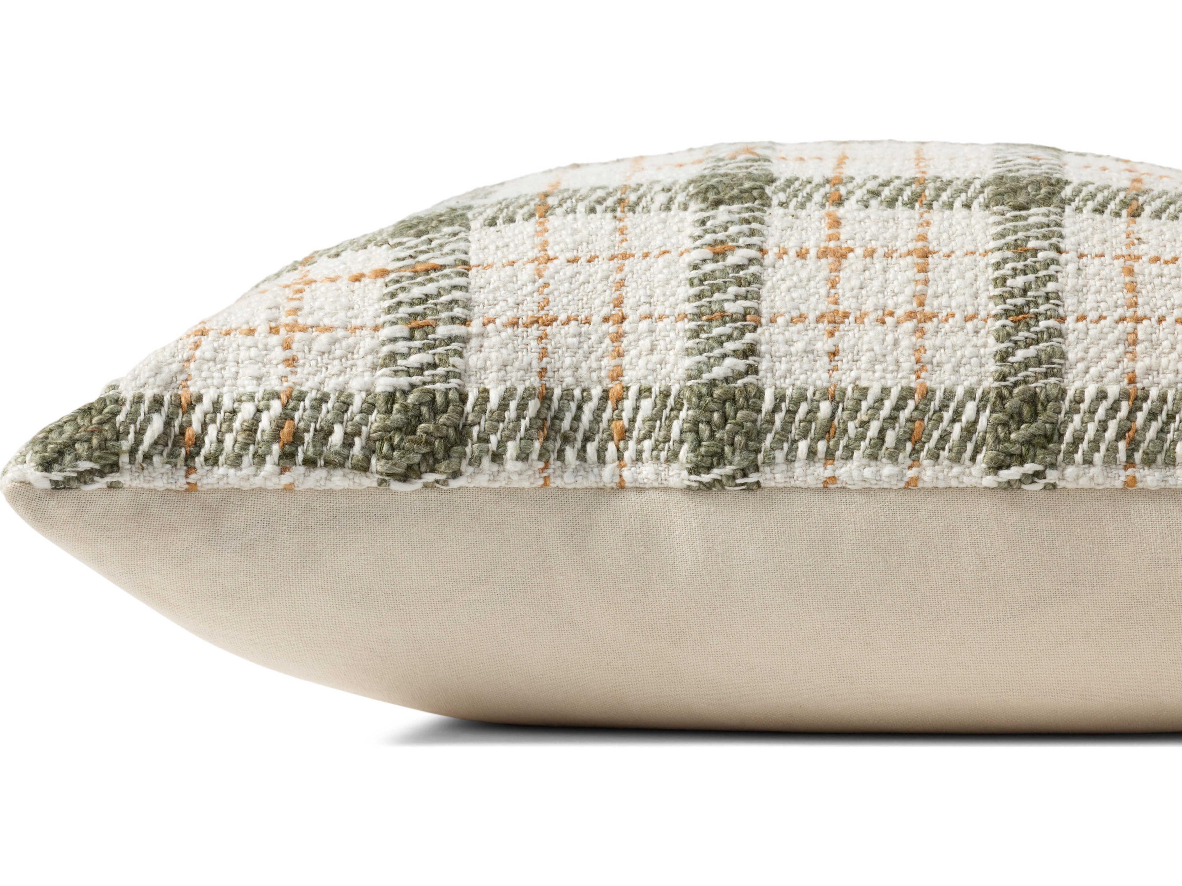 Loloi Rugs Chris Loves Julia Green / Ivory Pillow