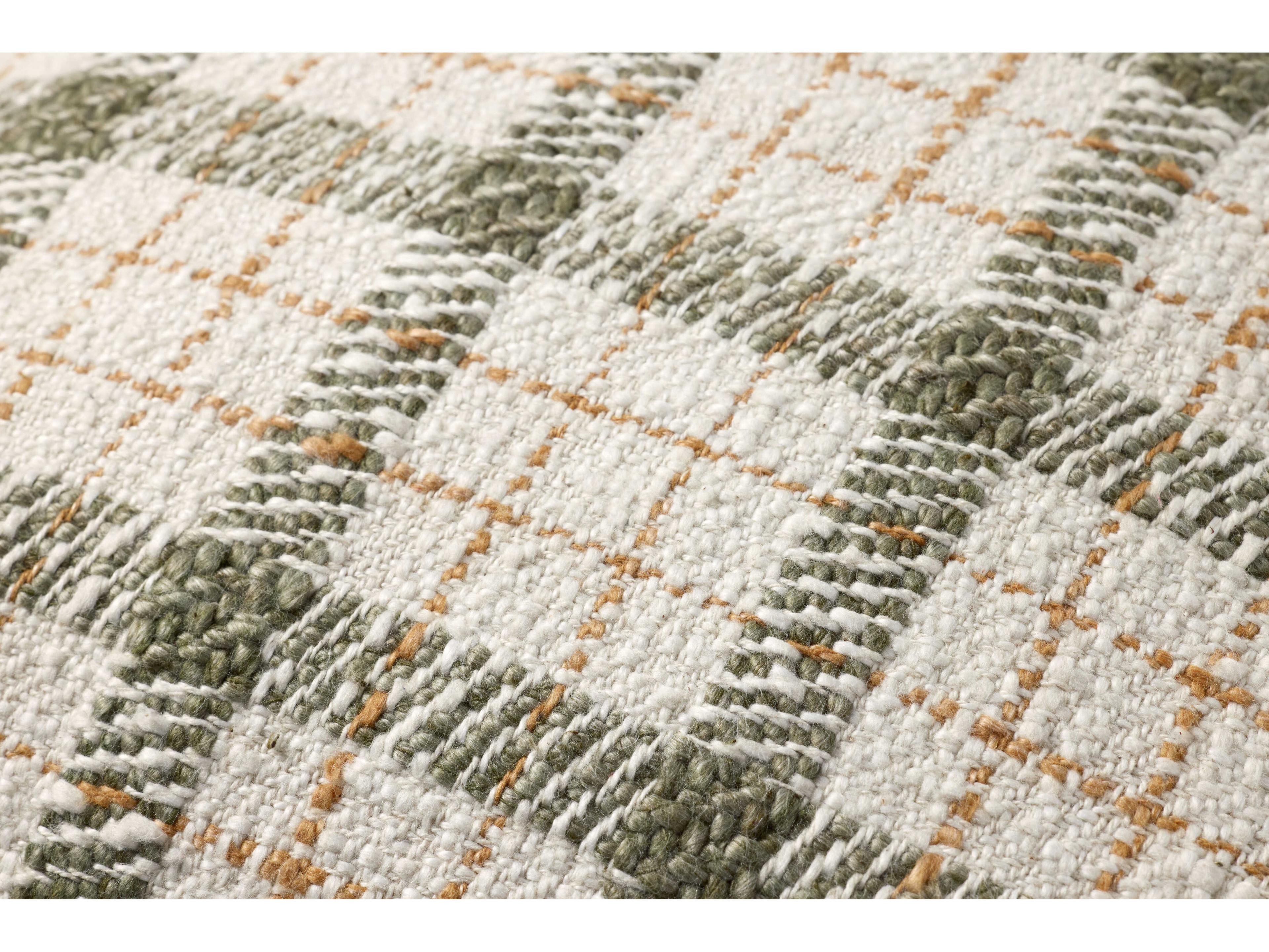 Loloi Rugs Chris Loves Julia Green / Ivory Pillow