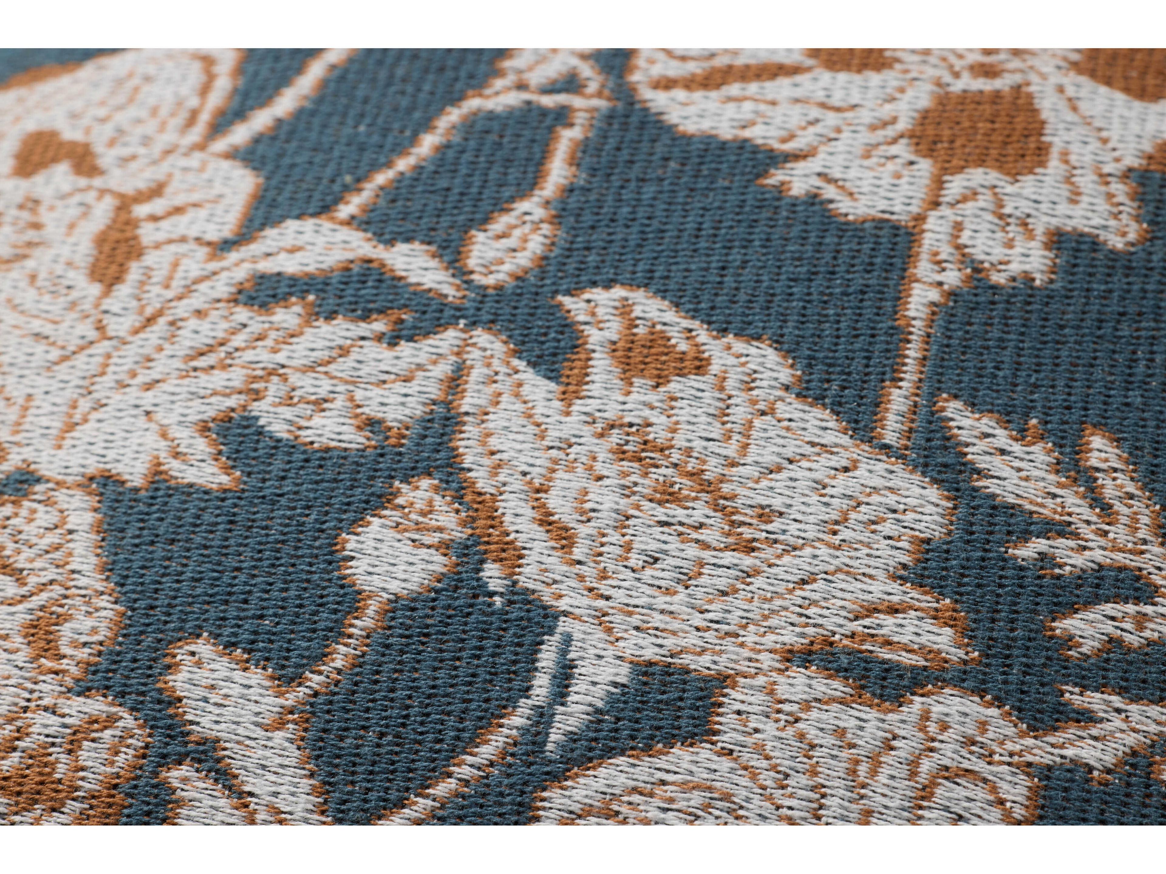 Loloi Rugs Chris Loves Julia Blue / Orange Pillow