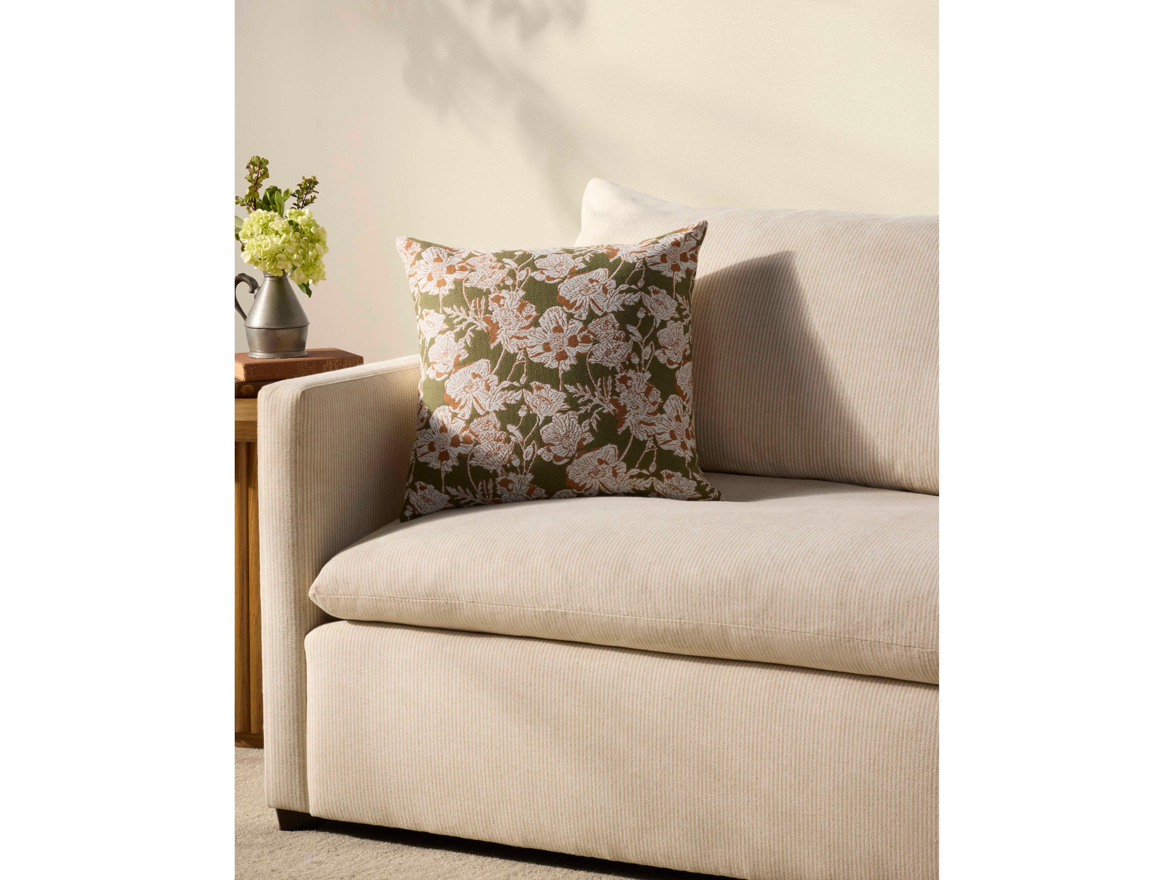 Loloi Rugs Chris Loves Julia Olive / Orange Pillow