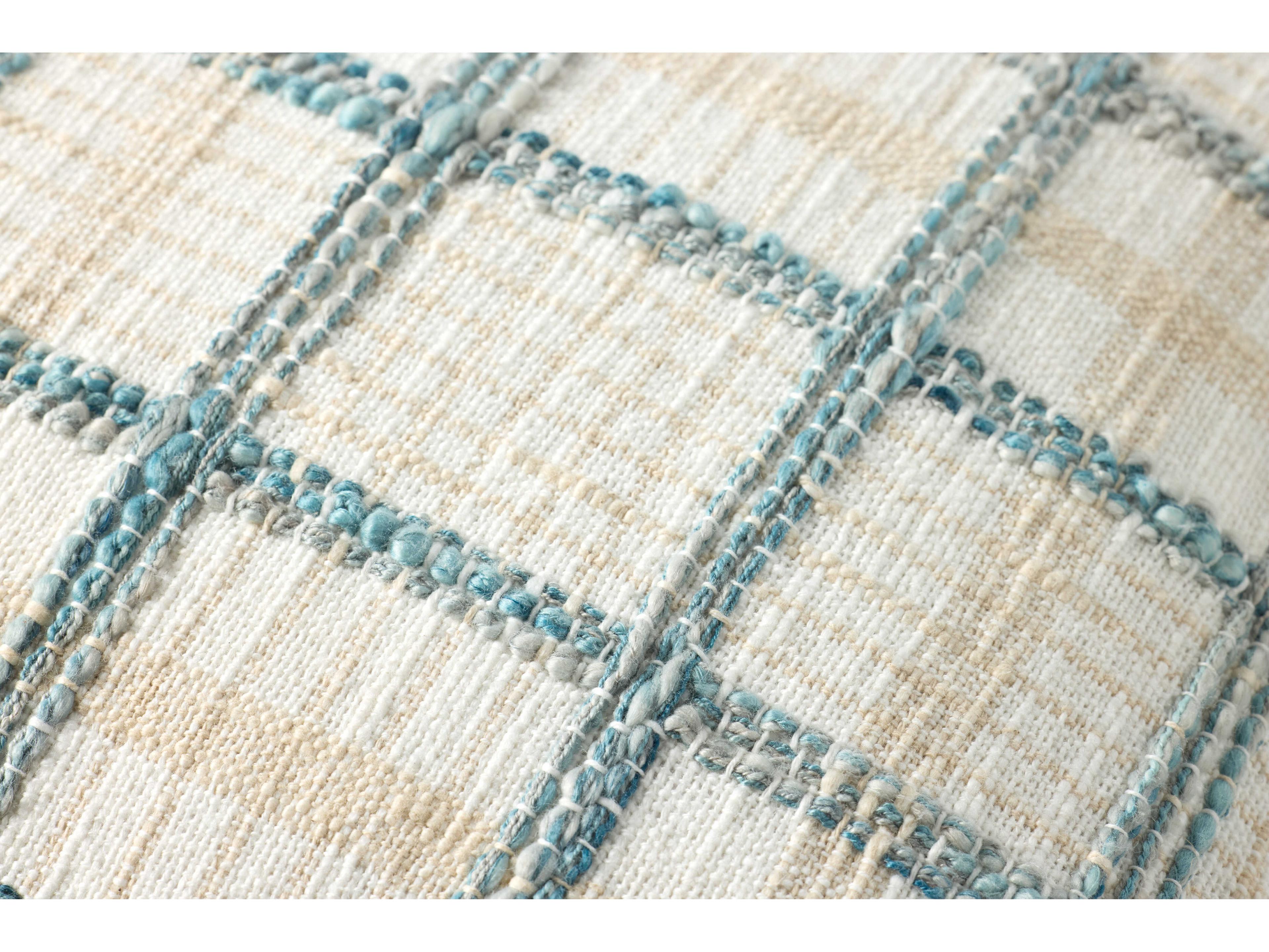 Loloi Rugs Chris Loves Julia Ivory / Blue Pillow