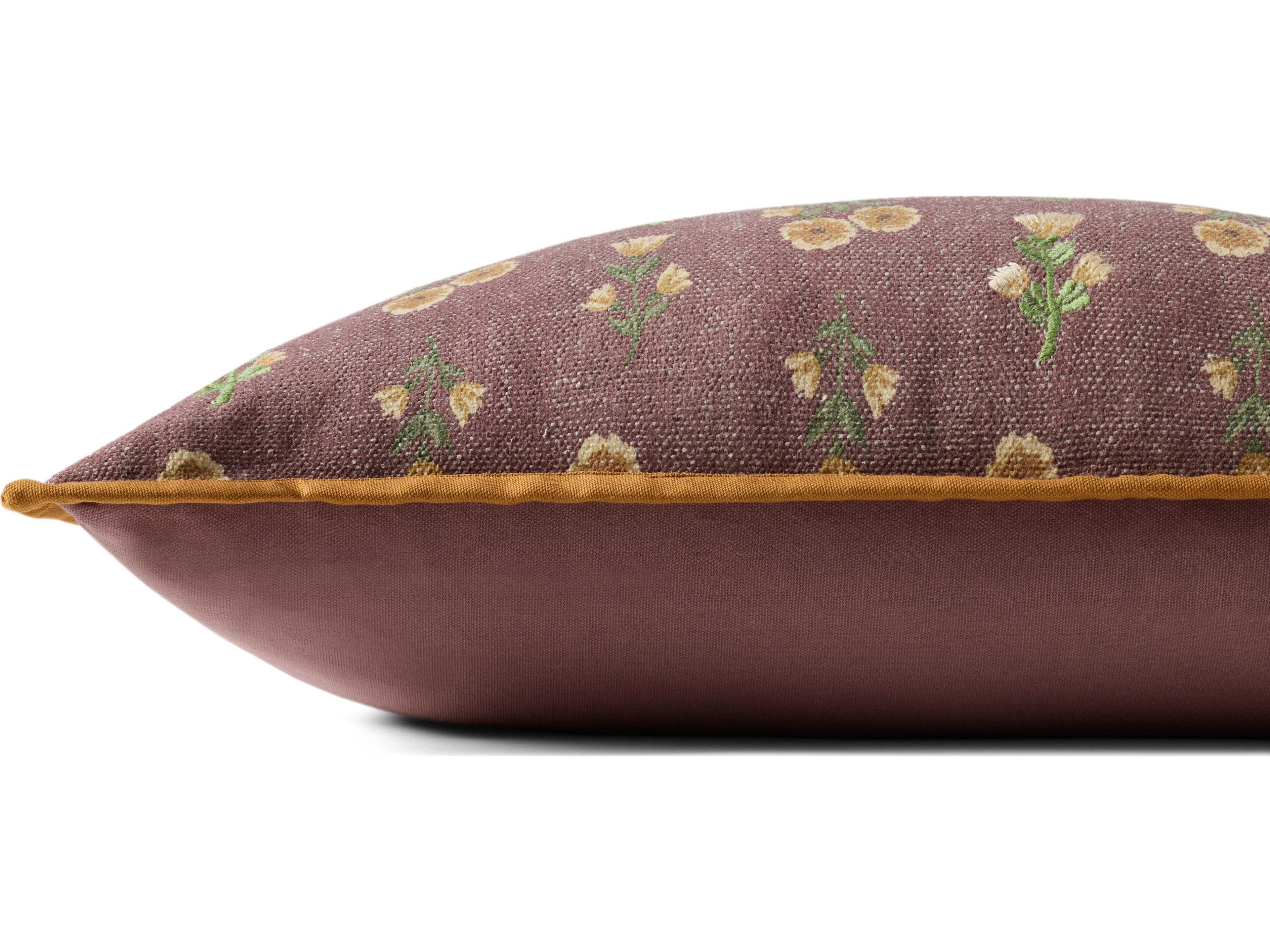 Loloi Rugs Chris Loves Julia Wine / Multi Pillow