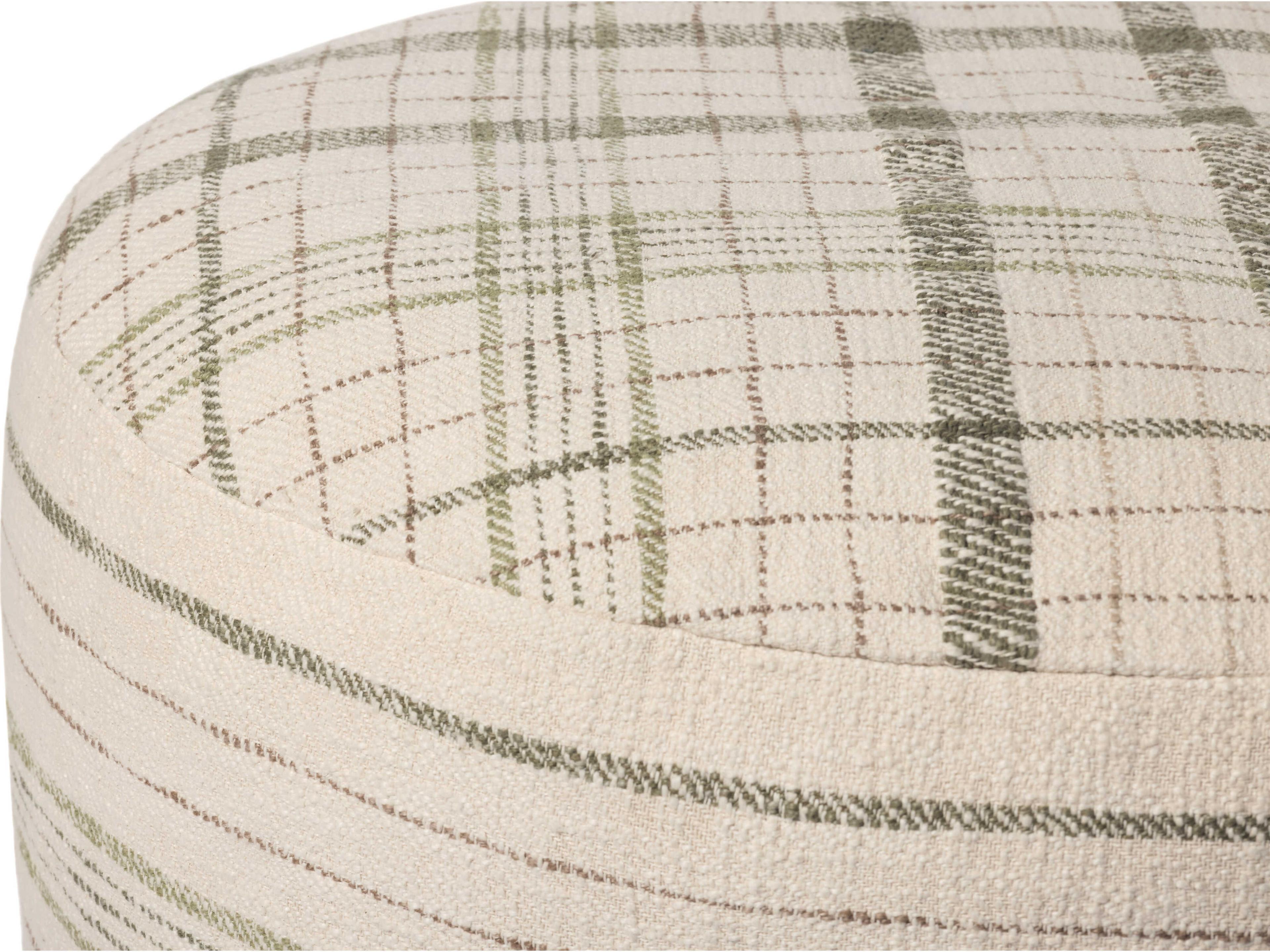 Loloi Rugs Wallace Cream Upholstered Ottoman