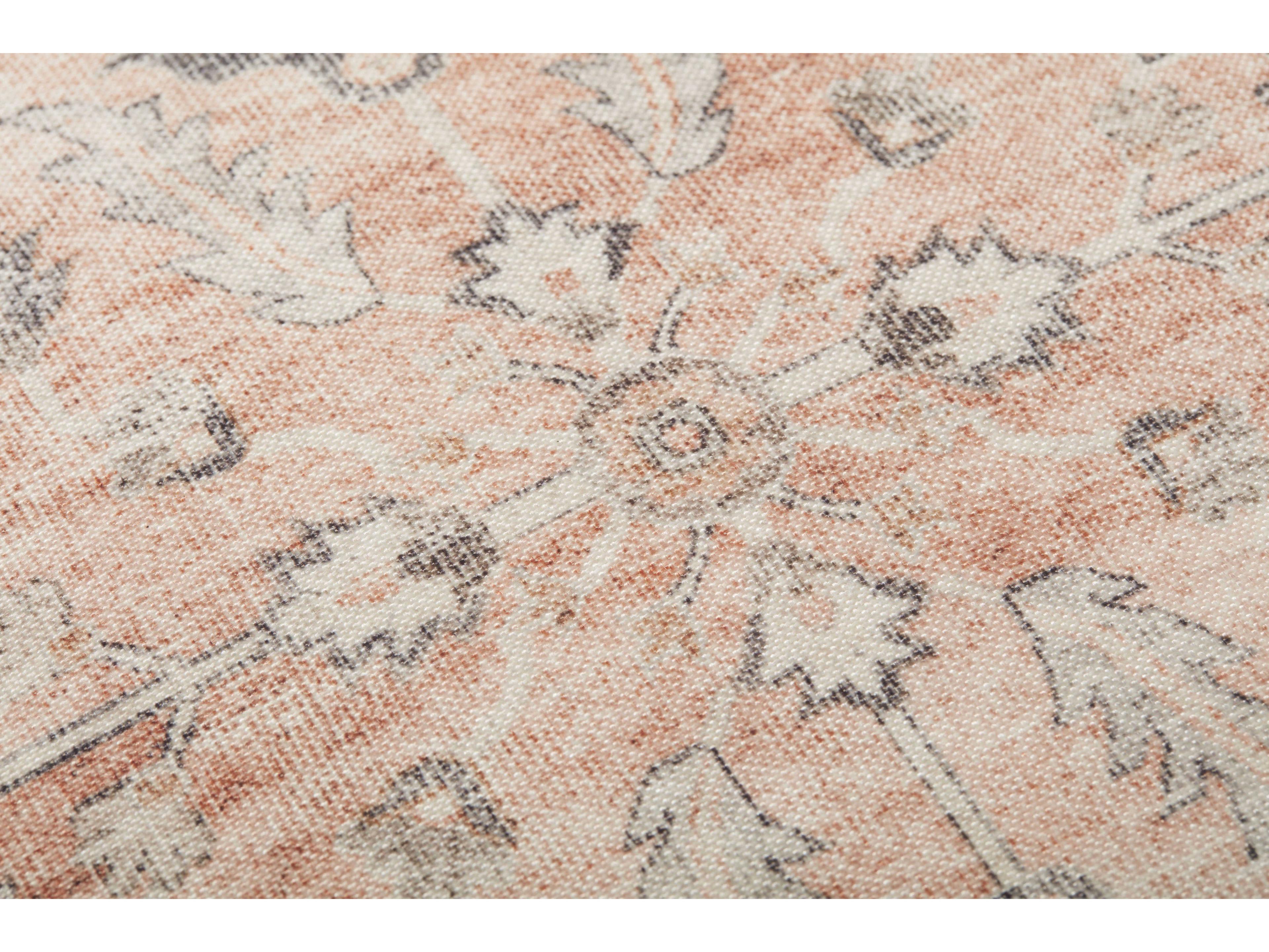 Loloi Rugs Blush Multi Beige Upholstered Ottoman
