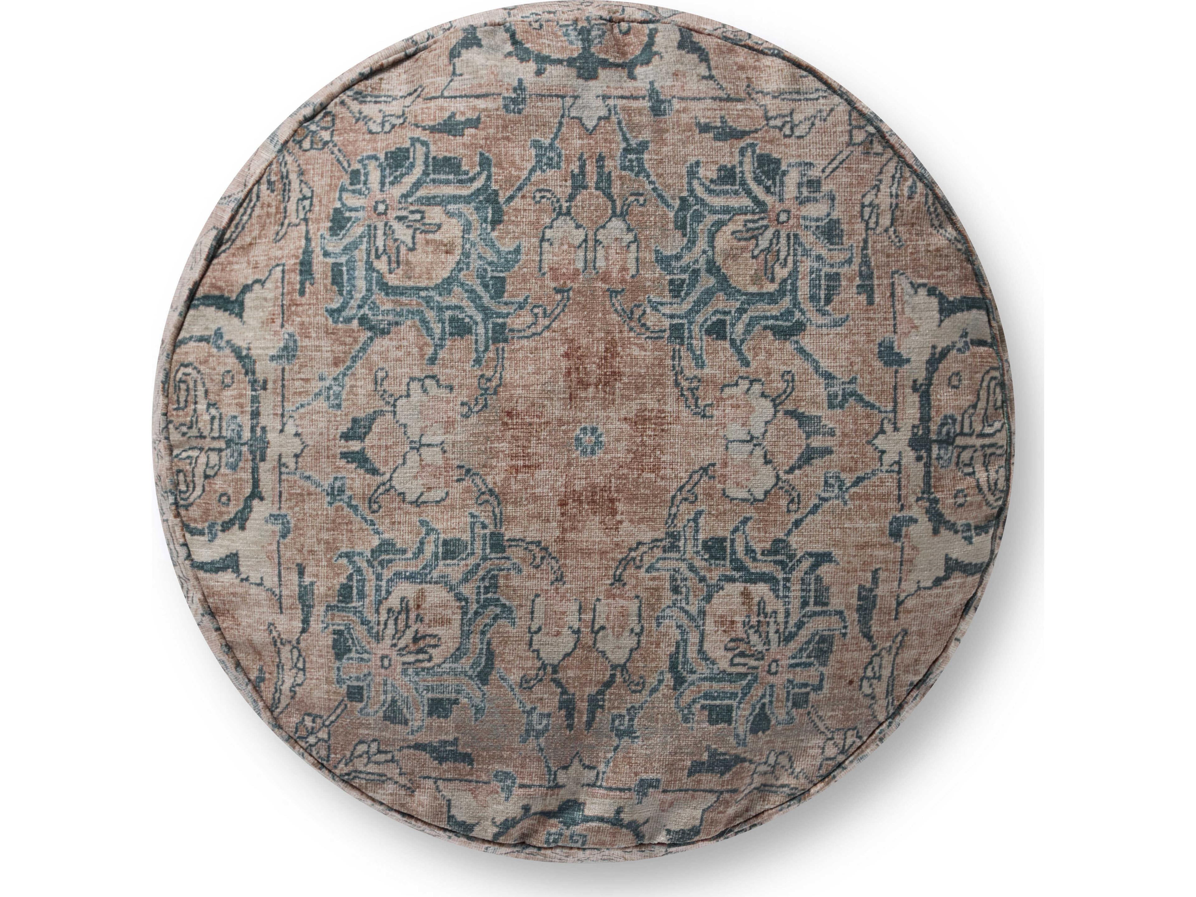 Loloi Rugs Taupe Tan Upholstered Ottoman