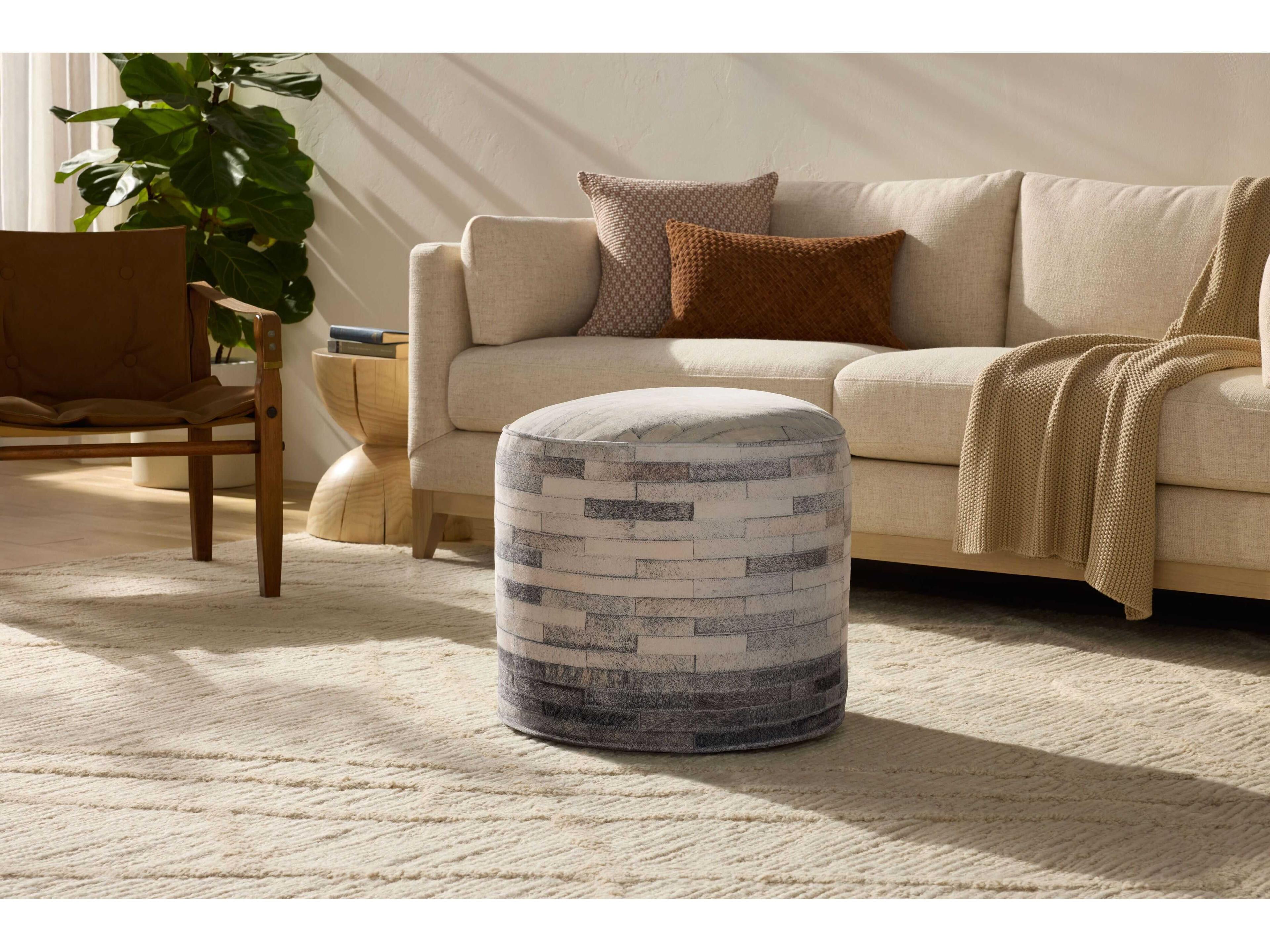 Loloi Rugs Ivory Grey Cream Ottoman