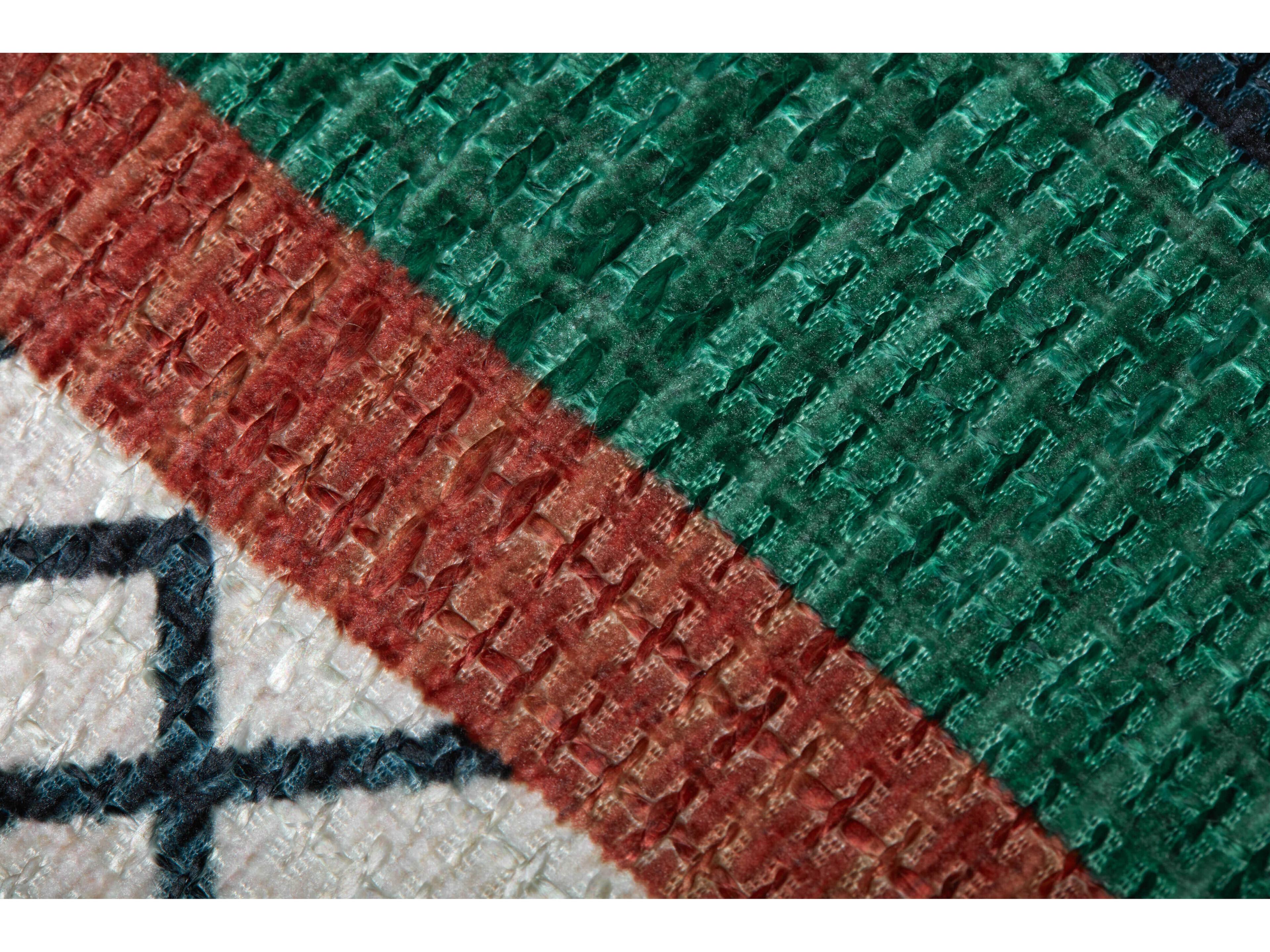 Loloi Rugs Fiesta Red Upholstered Ottoman