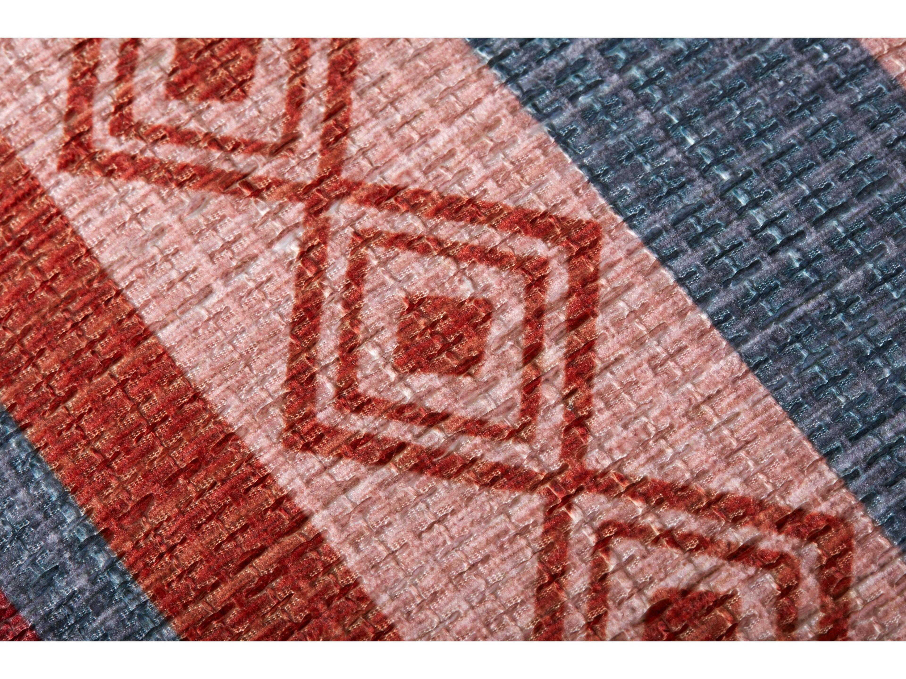 Loloi Rugs Red Pink Ottoman