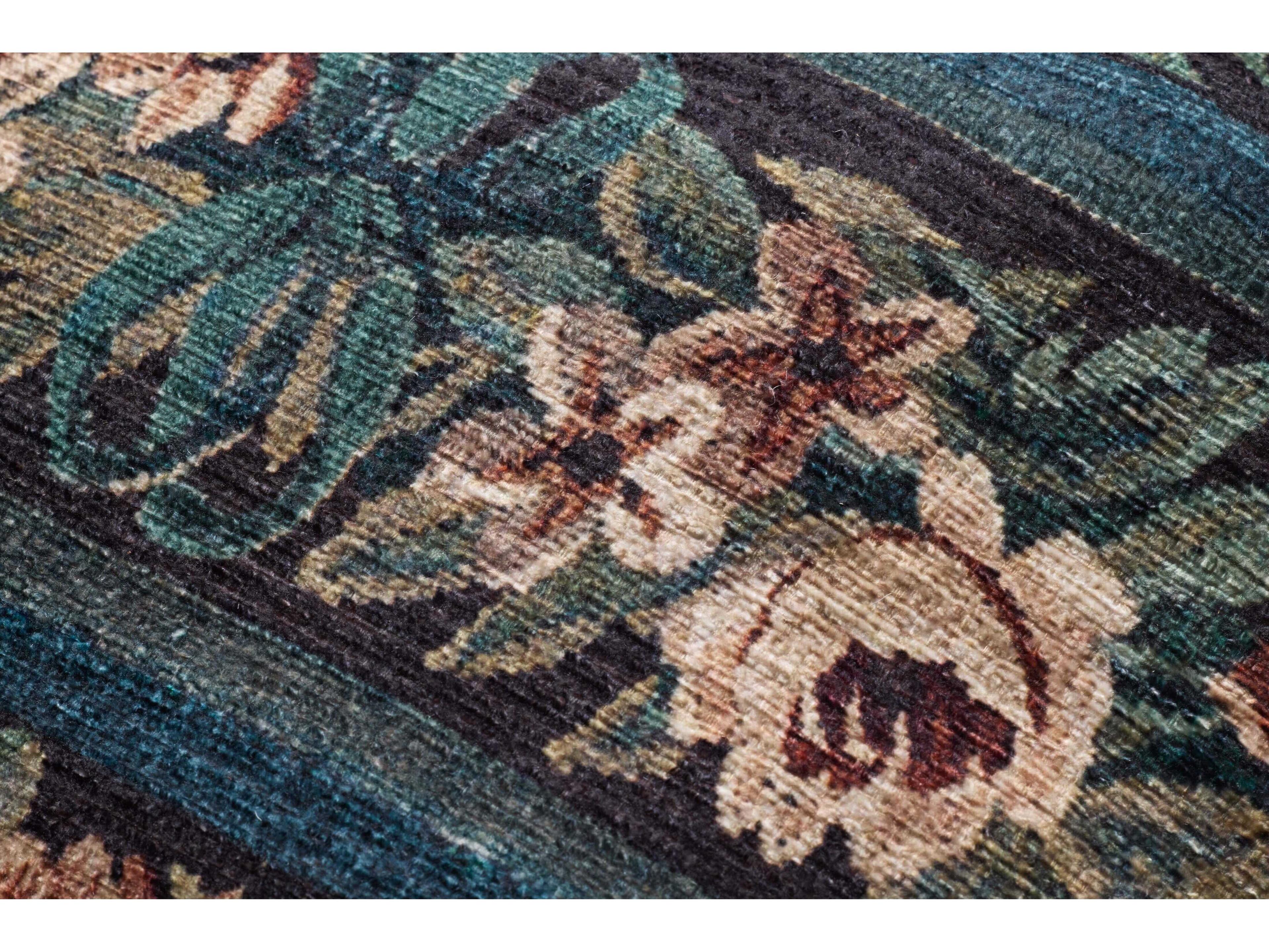 Loloi Rugs Blue Multi Upholstered Ottoman