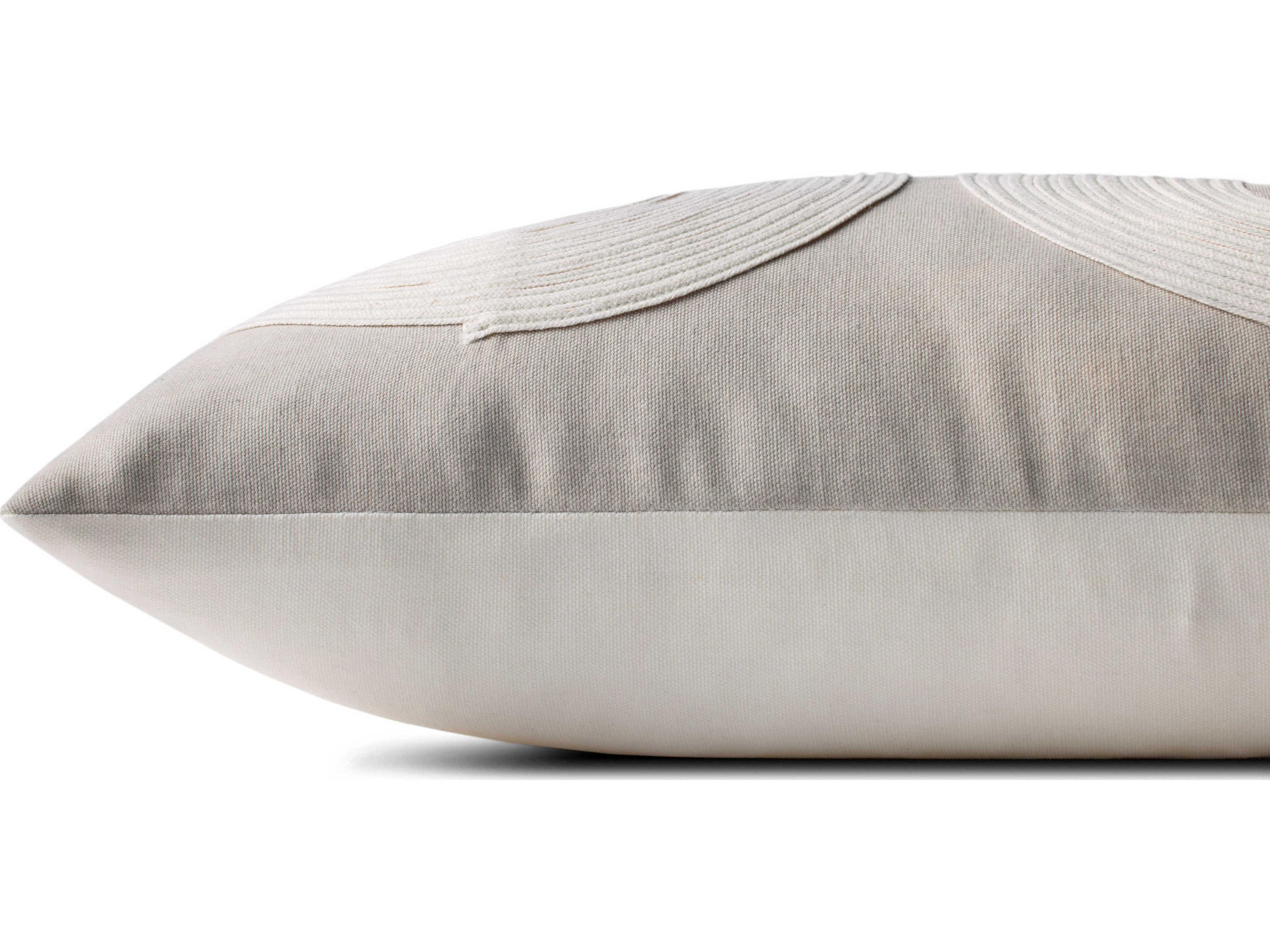 Loloi Rugs Taupe Natural 27" x 12" Pillow