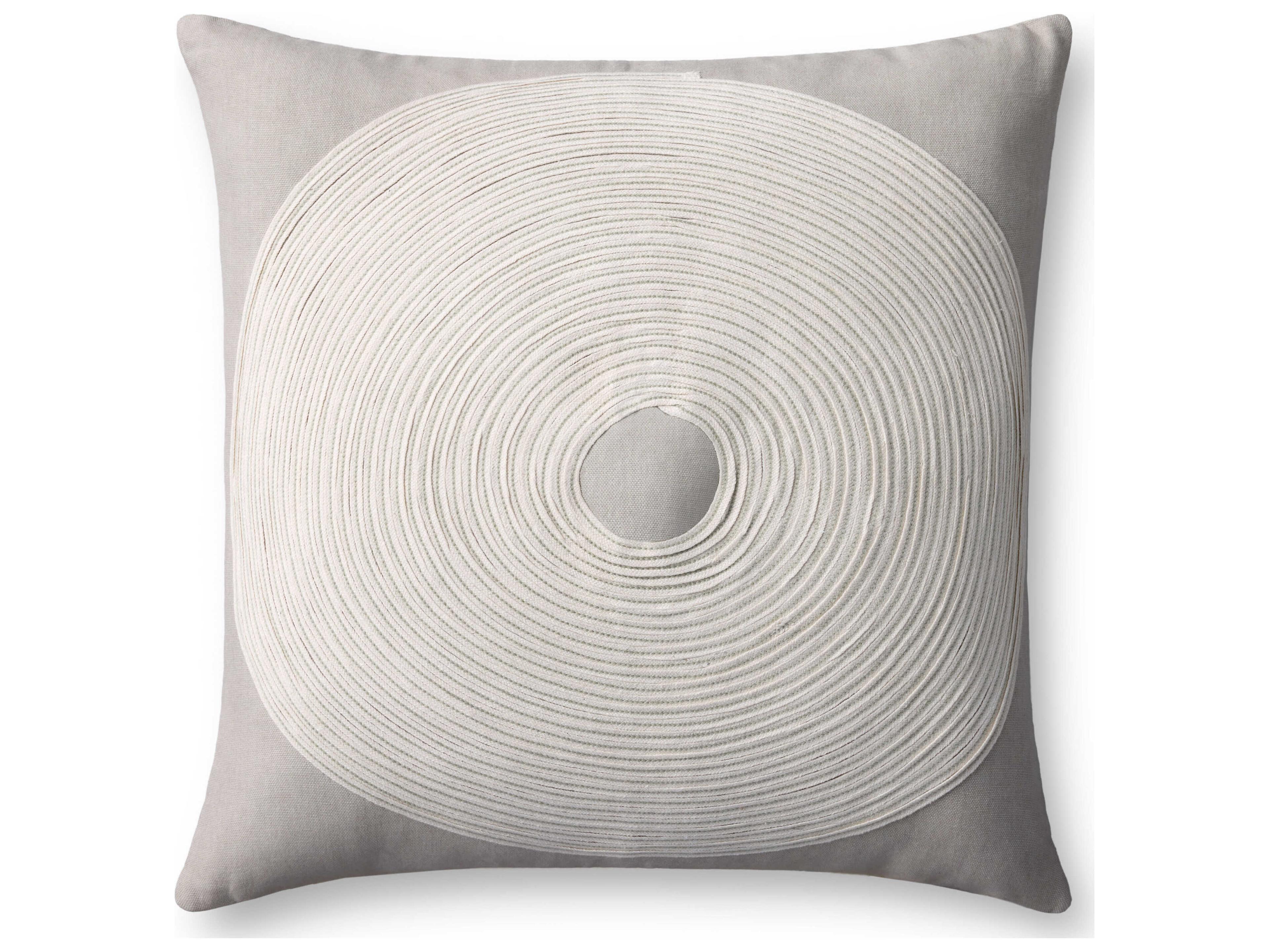 Loloi Rugs Taupe Natural 18" x 18" Pillow