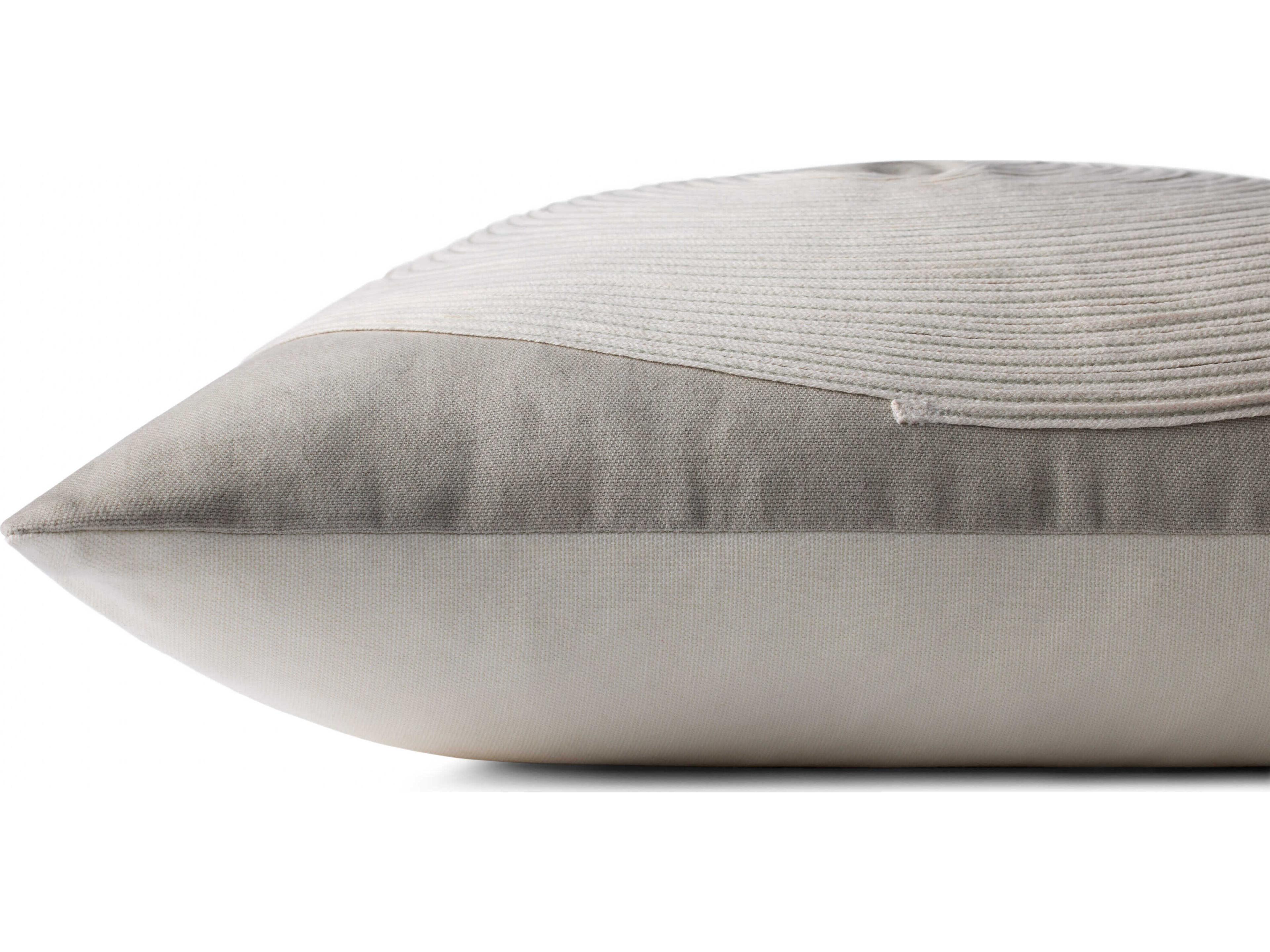 Loloi Rugs Taupe Natural 18" x 18" Pillow