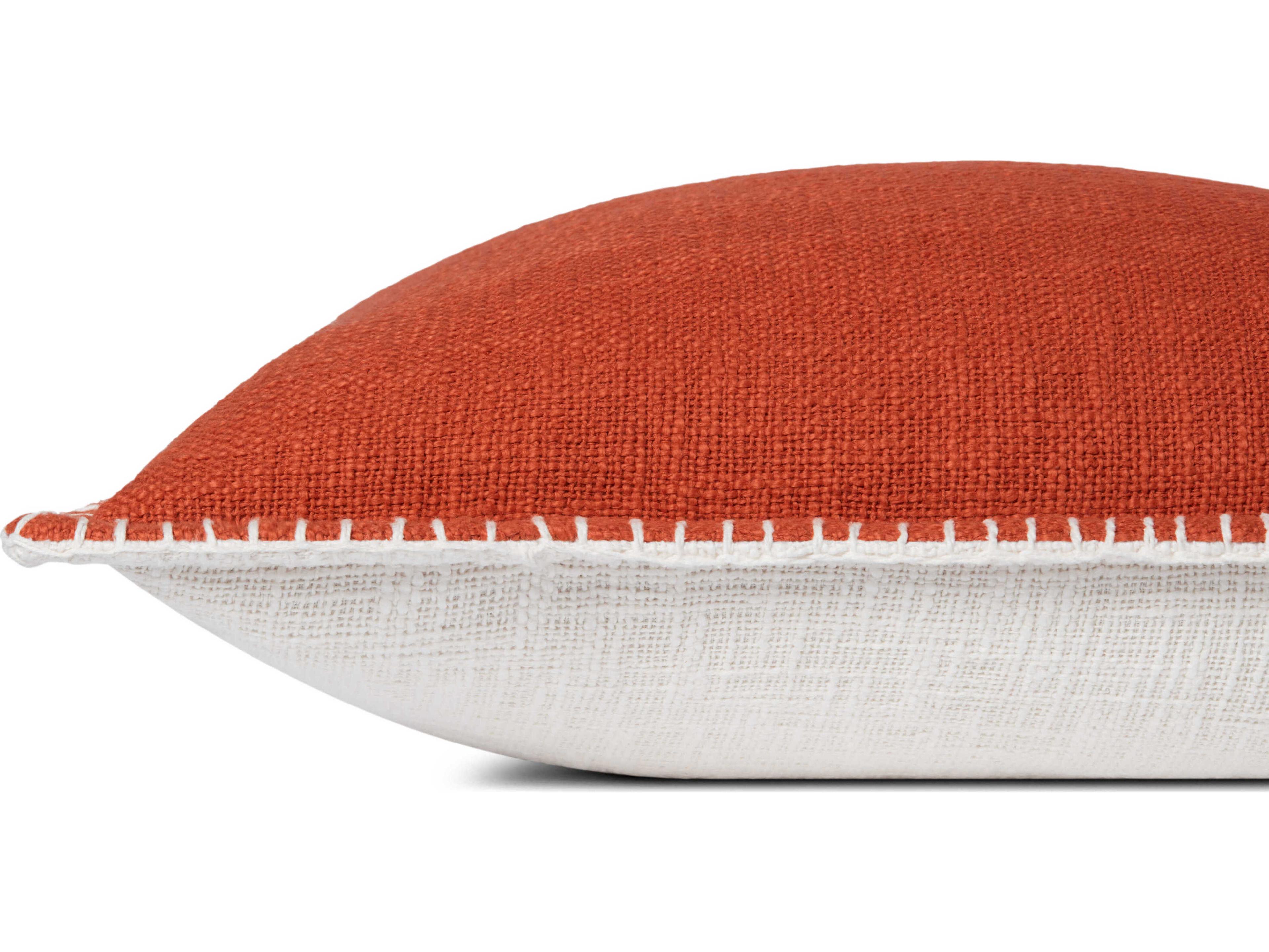 Loloi Rugs Orange 22" x 22" Pillow