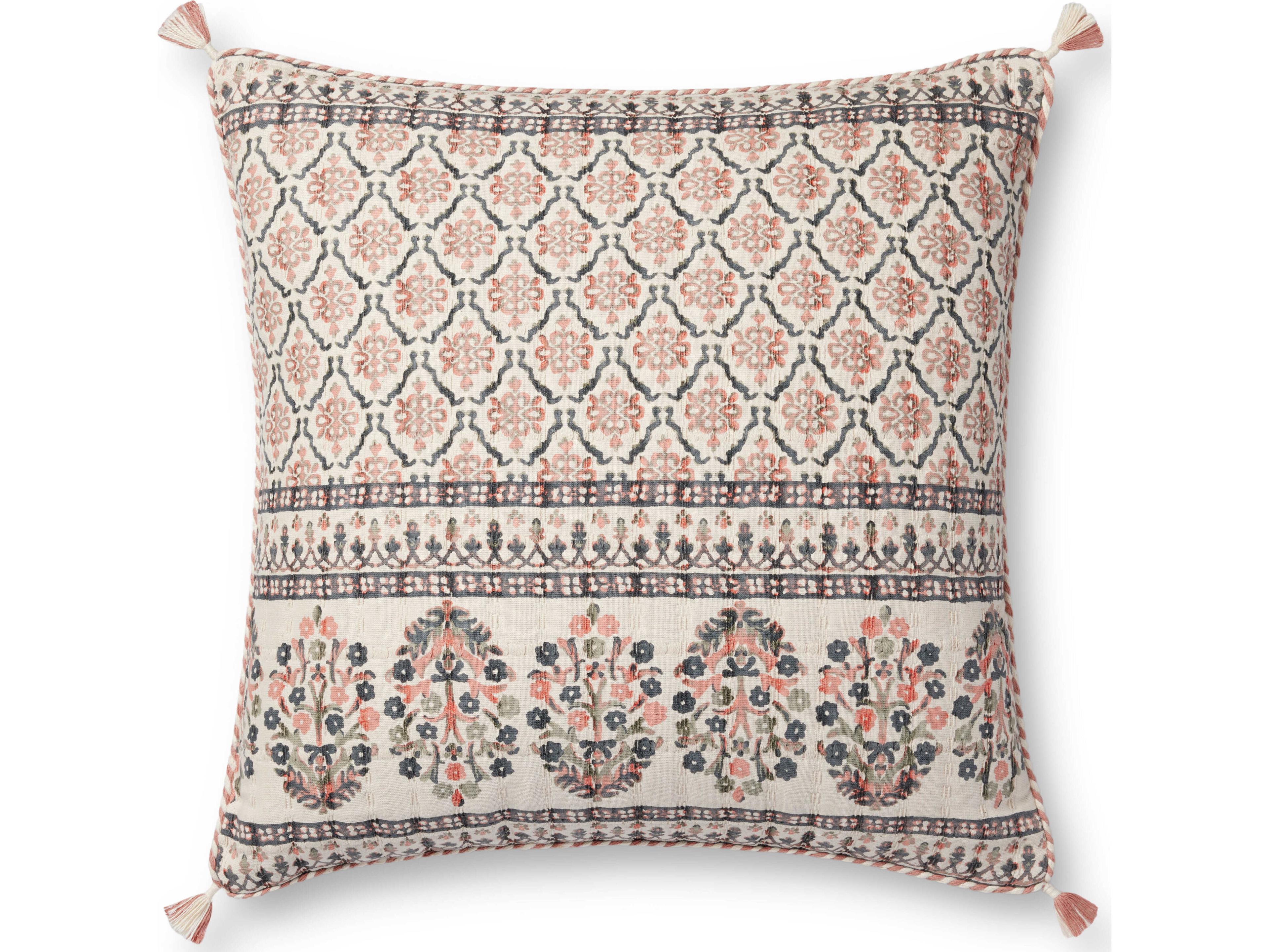 Loloi Rugs Pink / Multi Pillow