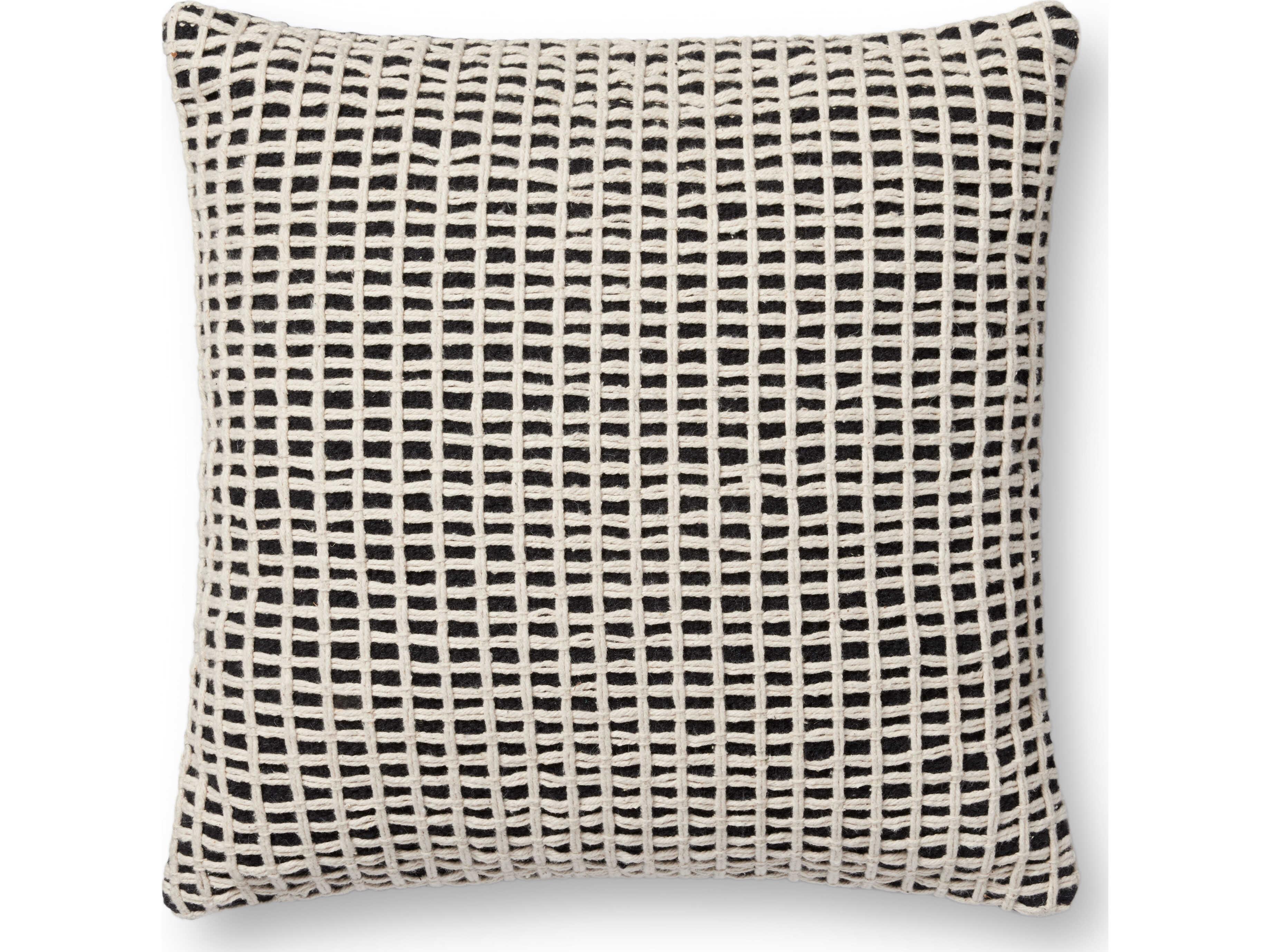 Loloi Rugs Black / Ivory Pillow