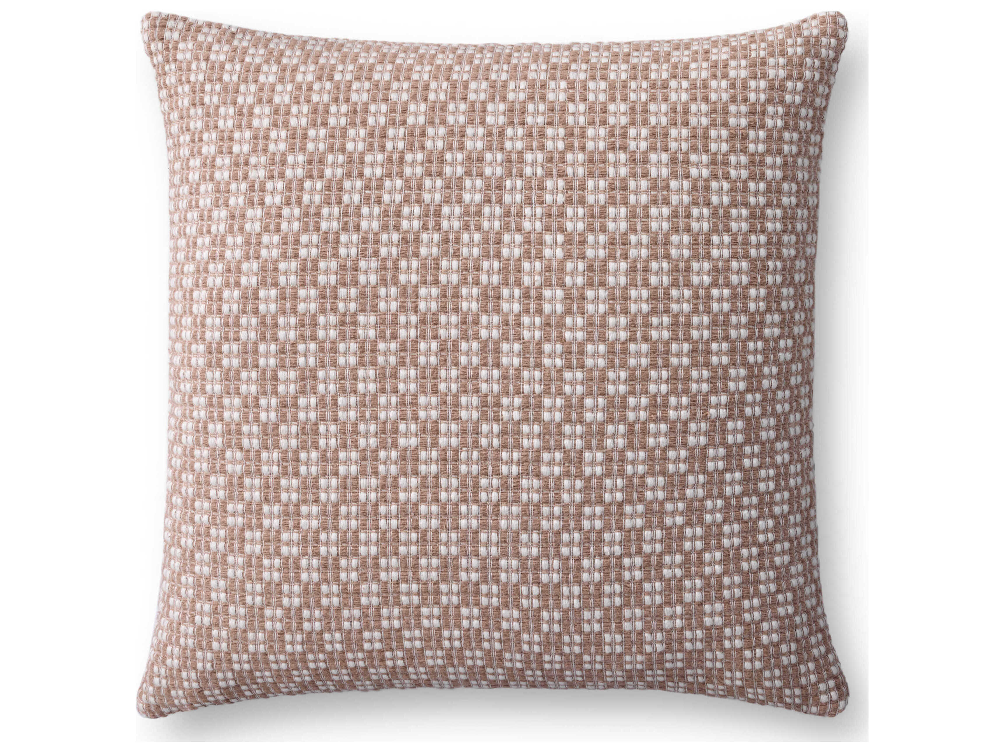 Loloi Rugs Ivory Brown 18" x 18" Pillow