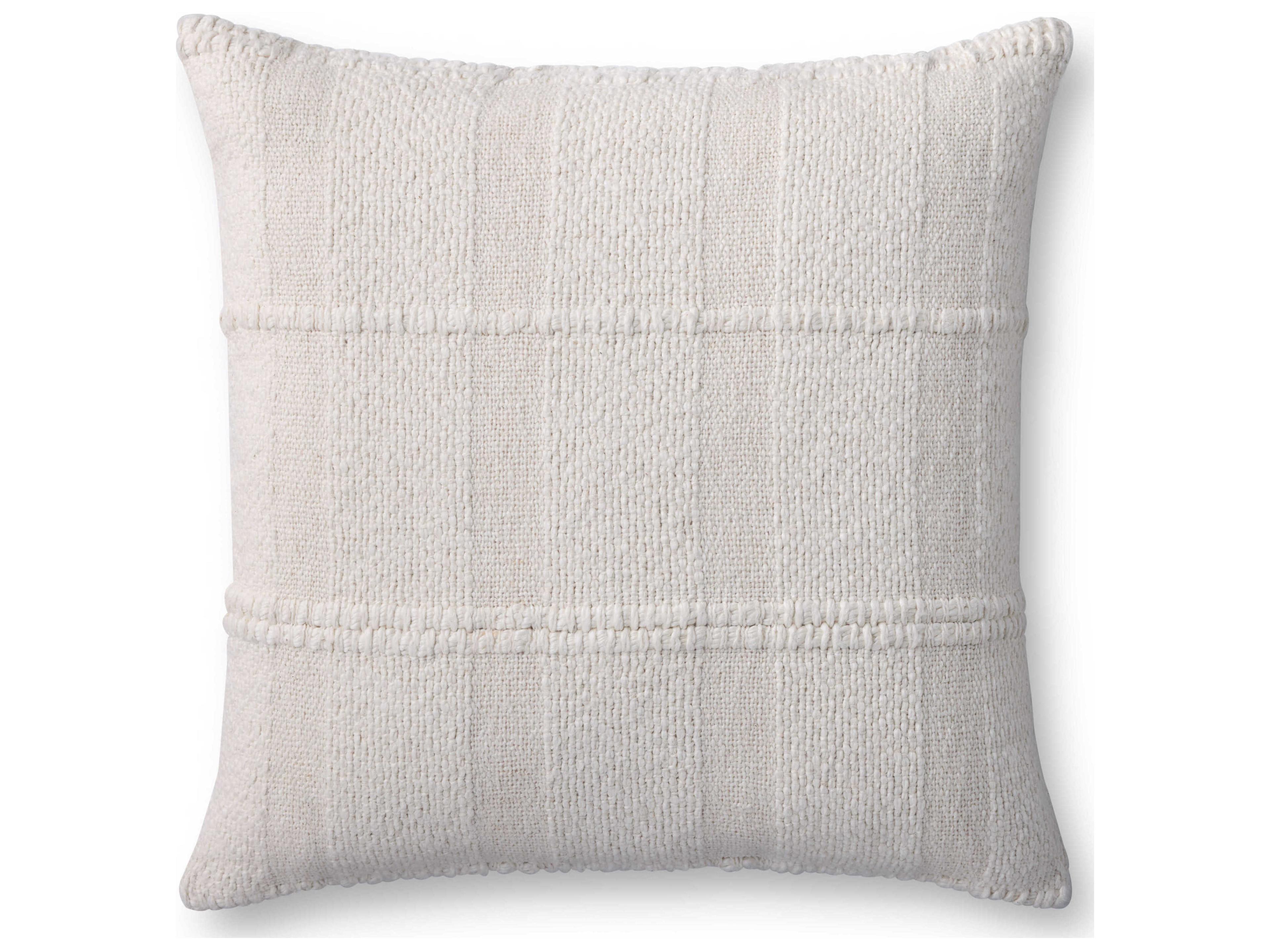 Loloi Rugs Ivory 22" x 22" Pillow