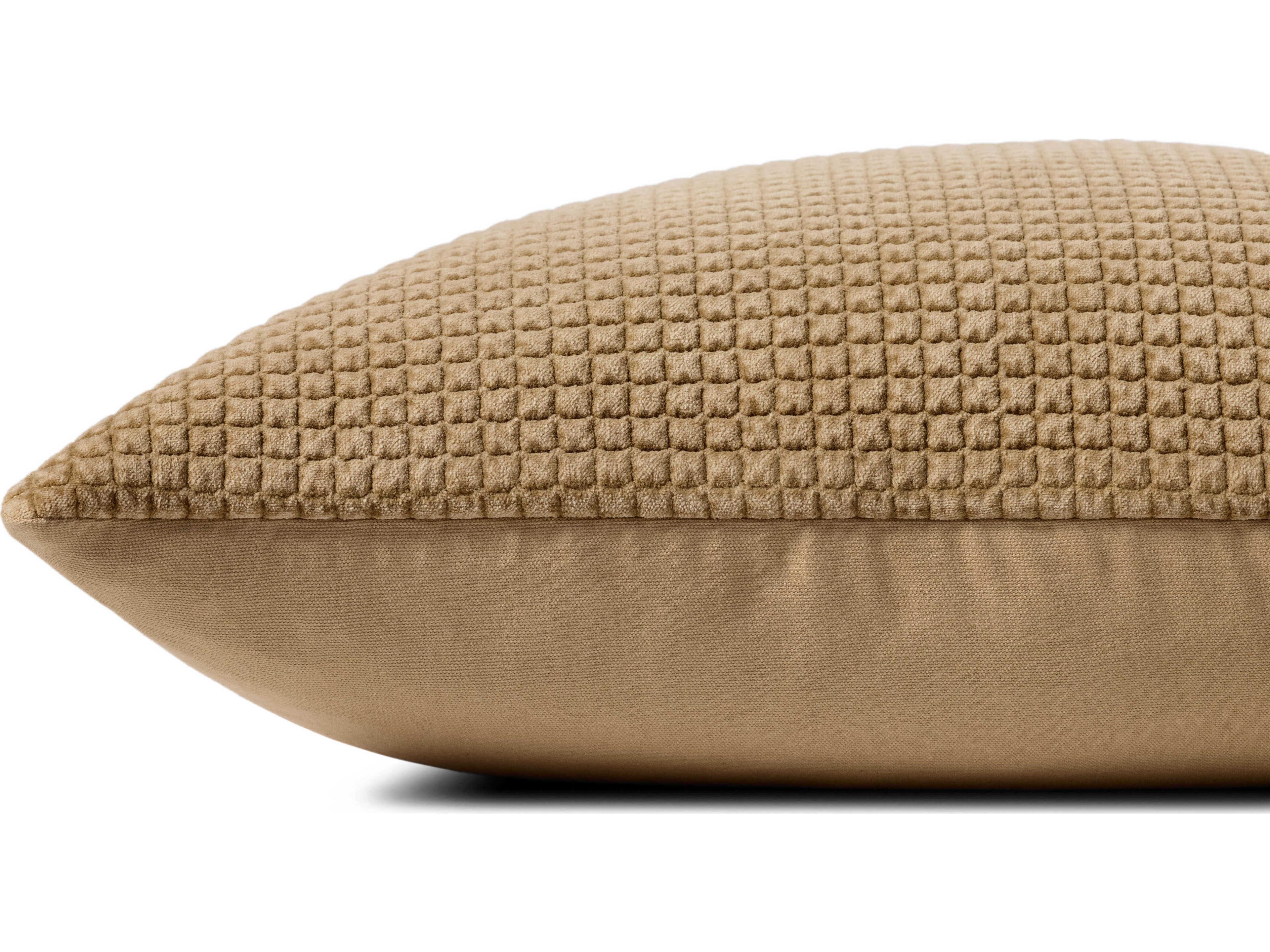 Loloi Rugs Tan 22" x 22" Pillow