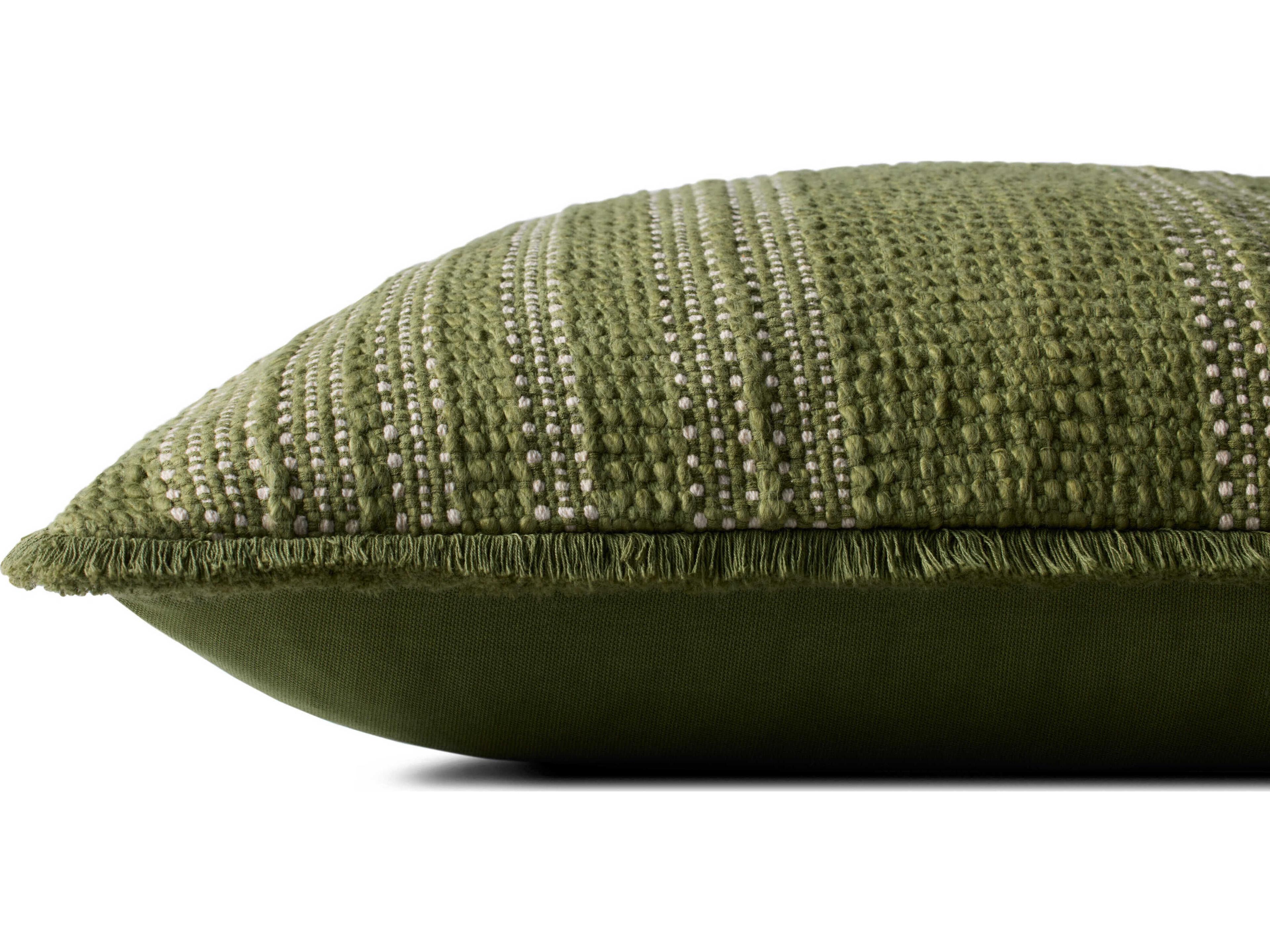 Loloi Rugs Green Ivory 20" x 20" Pillow