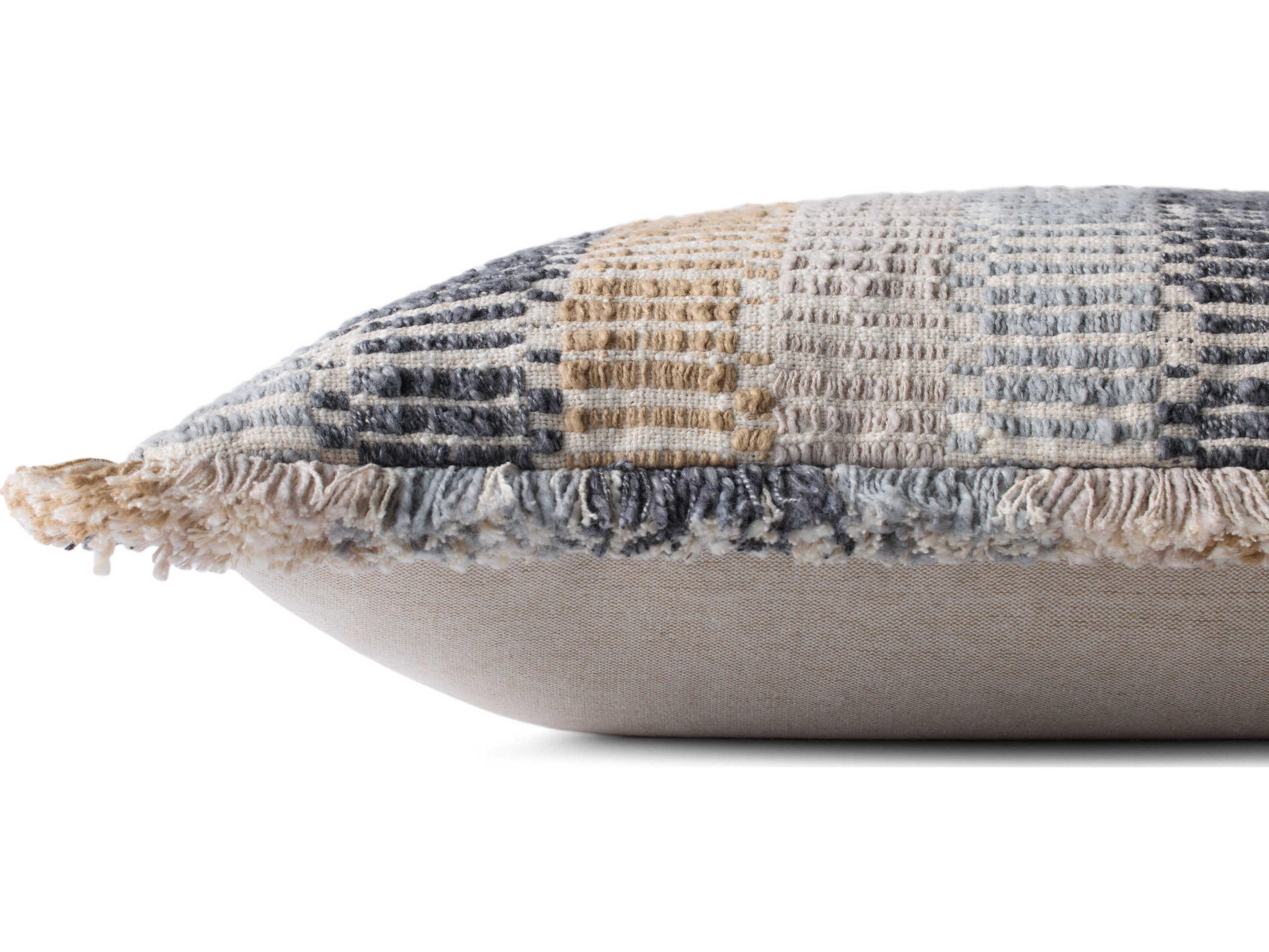 Loloi Rugs Blue Multicolored 22" x 22" Pillow