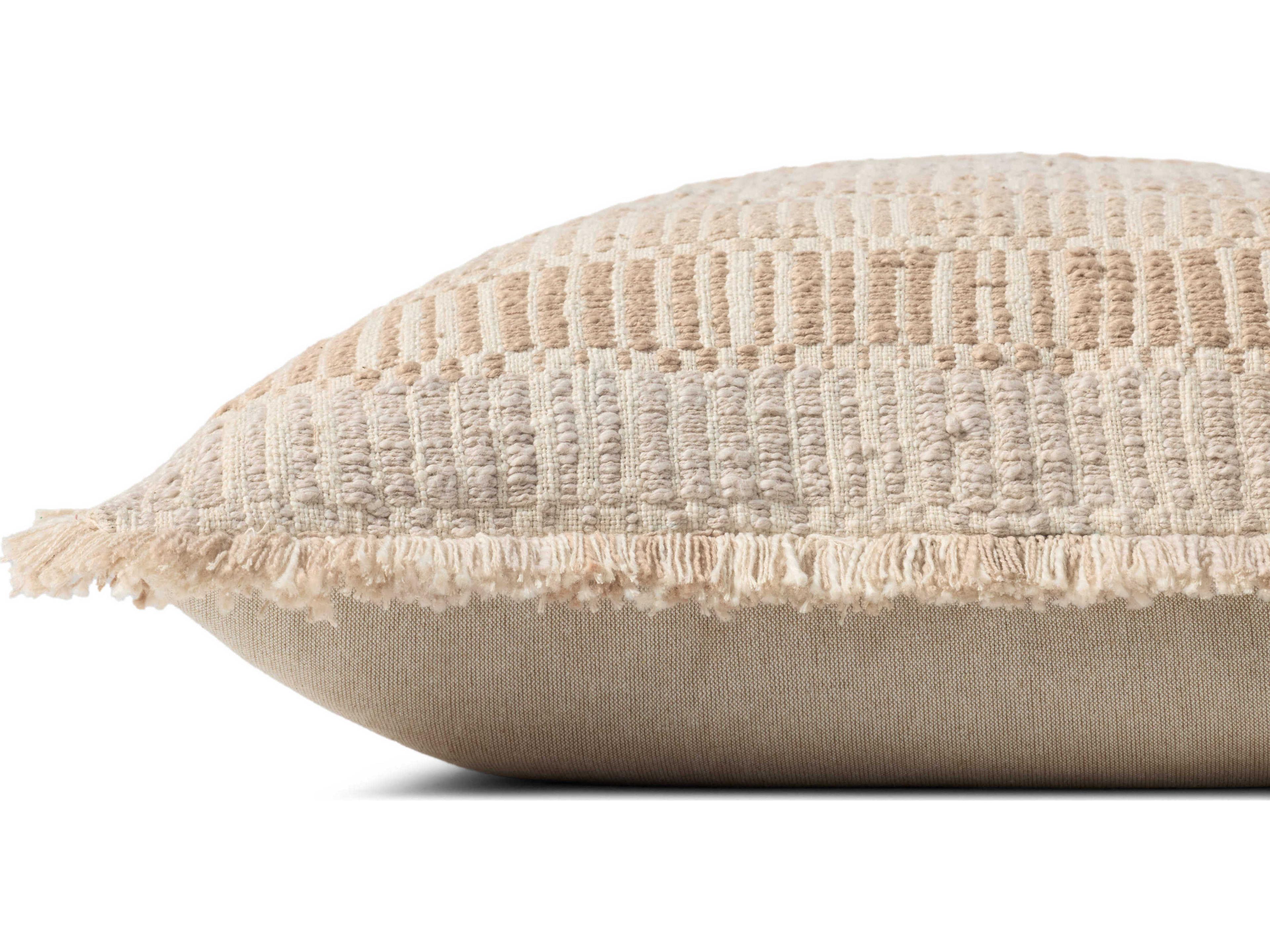 Loloi Rugs Natural Multicolored 22" x 22" Pillow