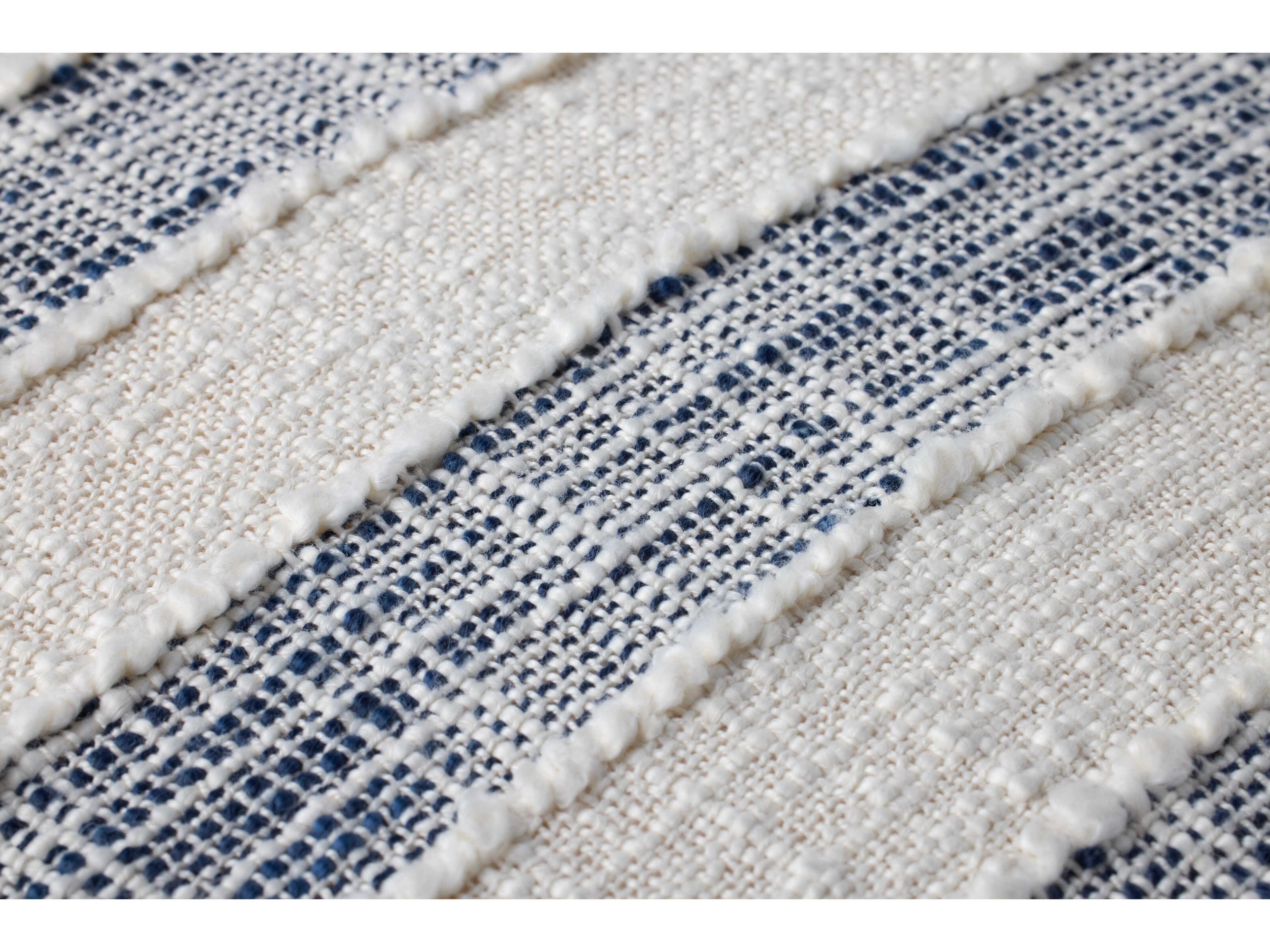 Loloi Rugs Blue Ivory 22" x 22" Pillow