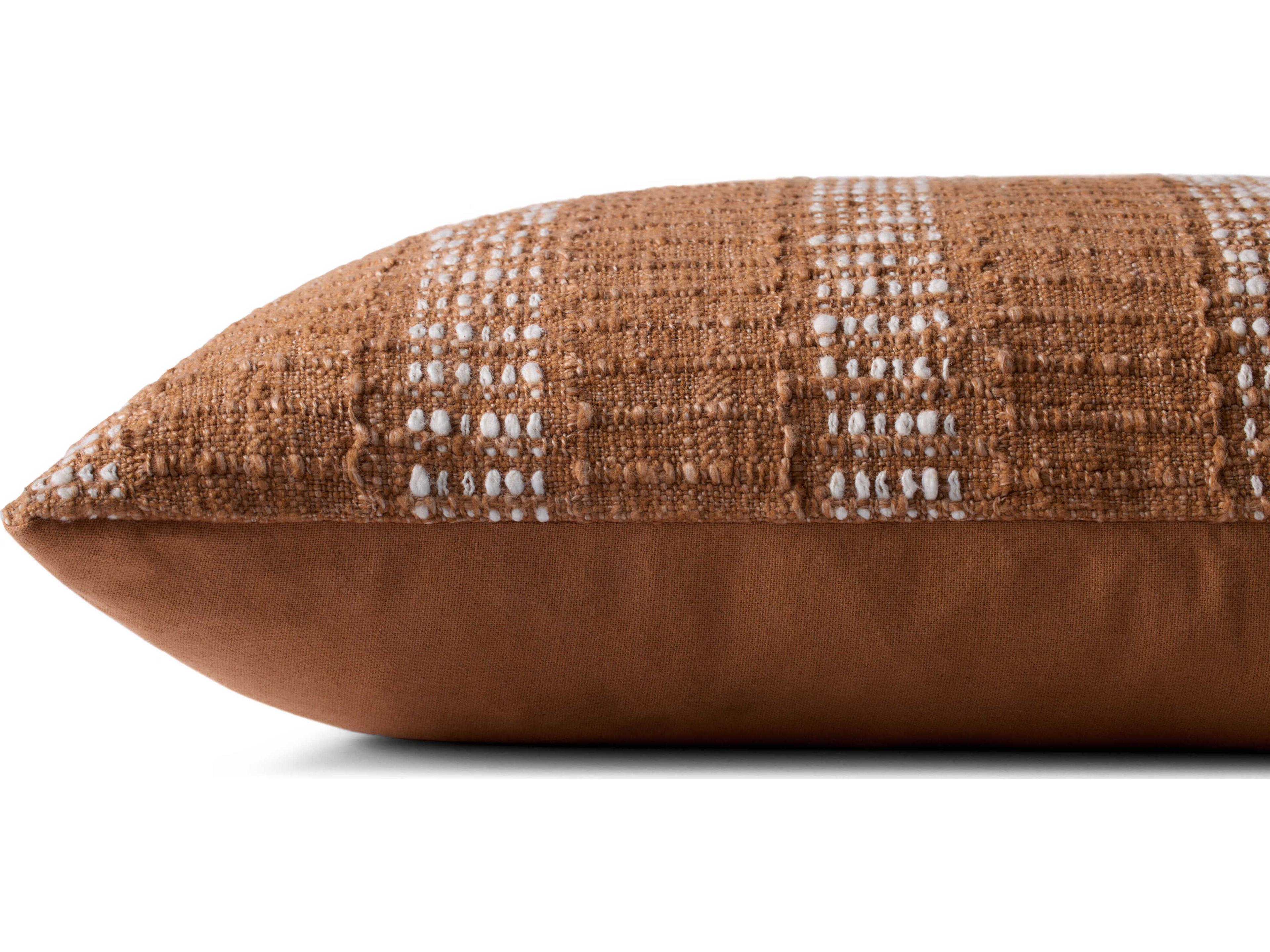 Loloi Rugs Rust Ivory 22" x 22" Pillow