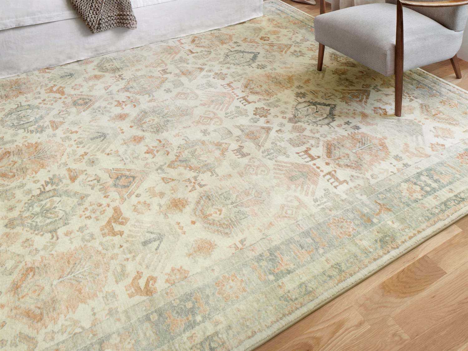 Loloi Rugs Rosette Bordered Runner Area Rug