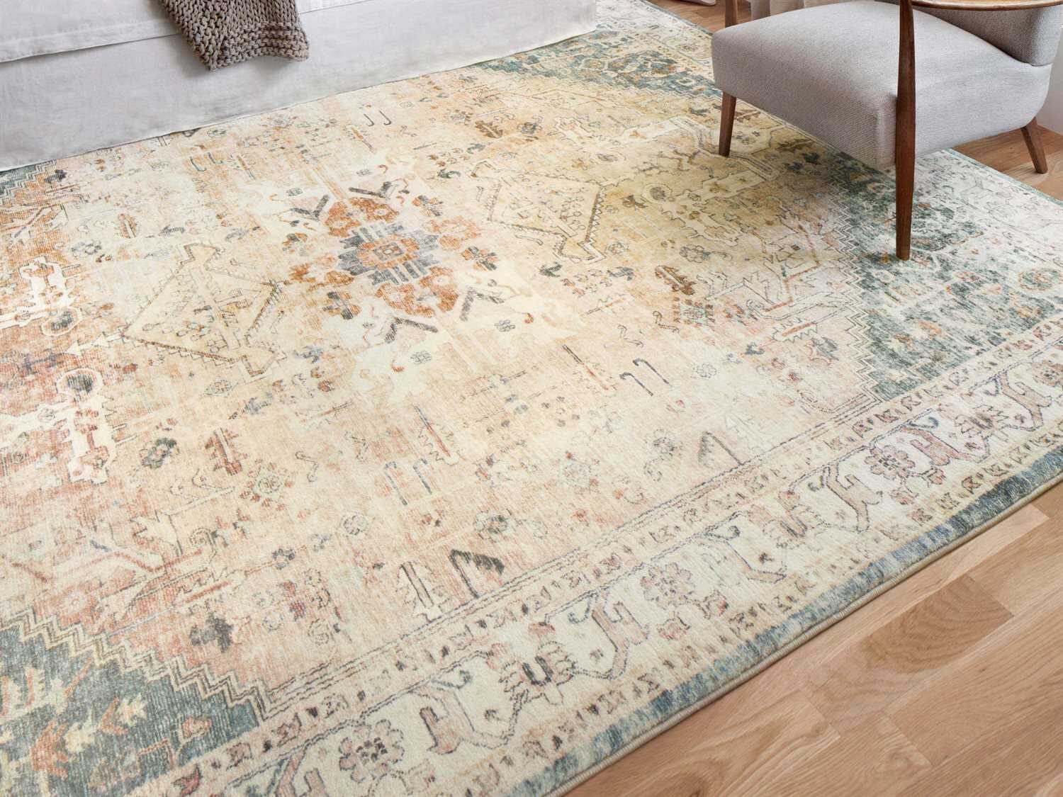 Loloi Rugs Rosette Bordered Runner Area Rug
