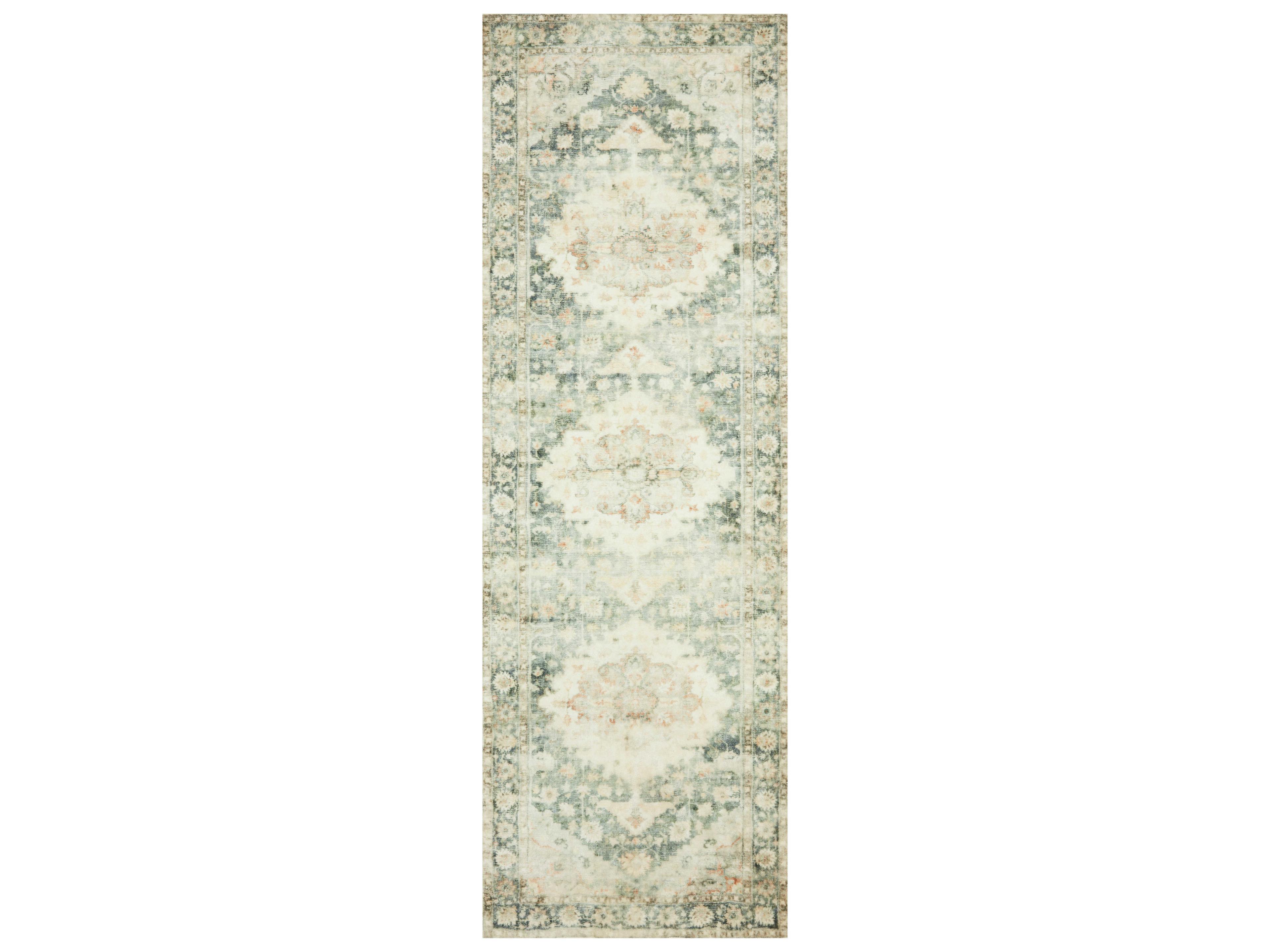 Loloi Rugs Rosette Bordered Runner Area Rug