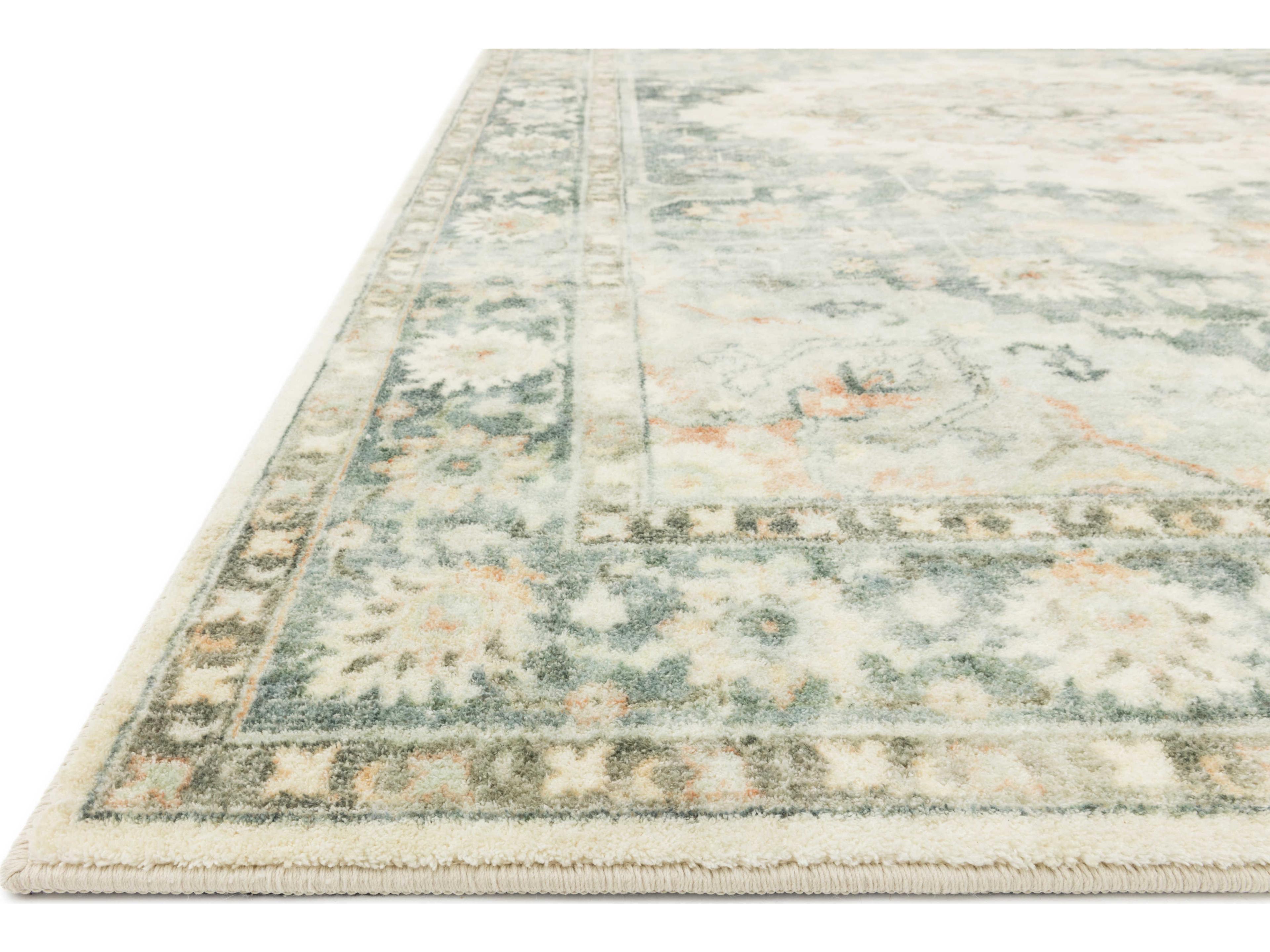 Loloi Rugs Rosette Bordered Runner Area Rug