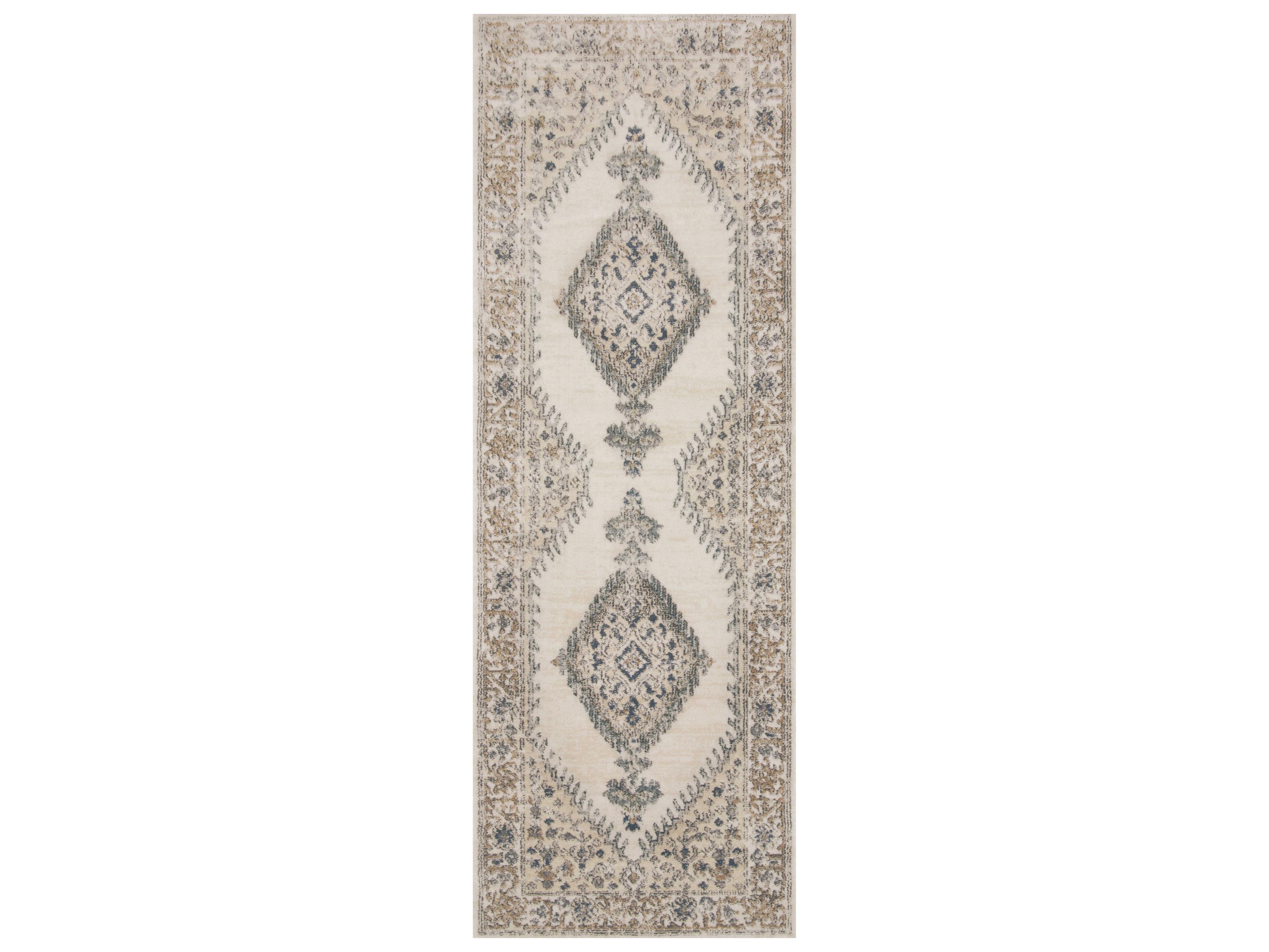 Loloi Rugs Teagan Bordered Runner Area Rug