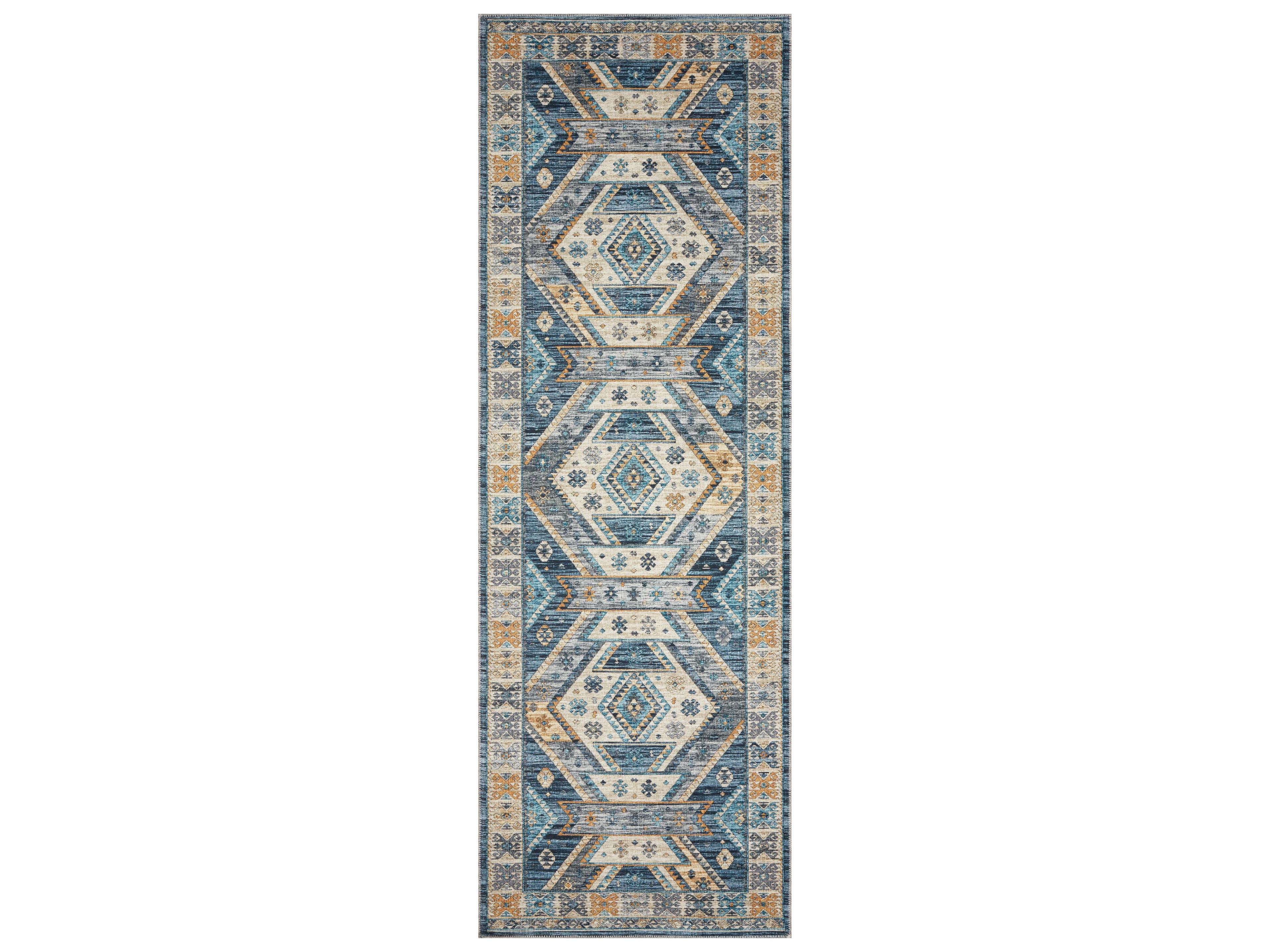 Loloi Rugs Zion Bordered Runner Area Rug