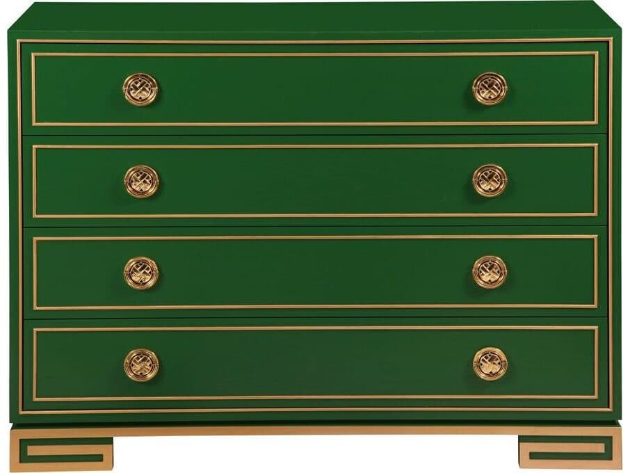 Lillian August Workshop Karl 4-Drawers Green Dresser