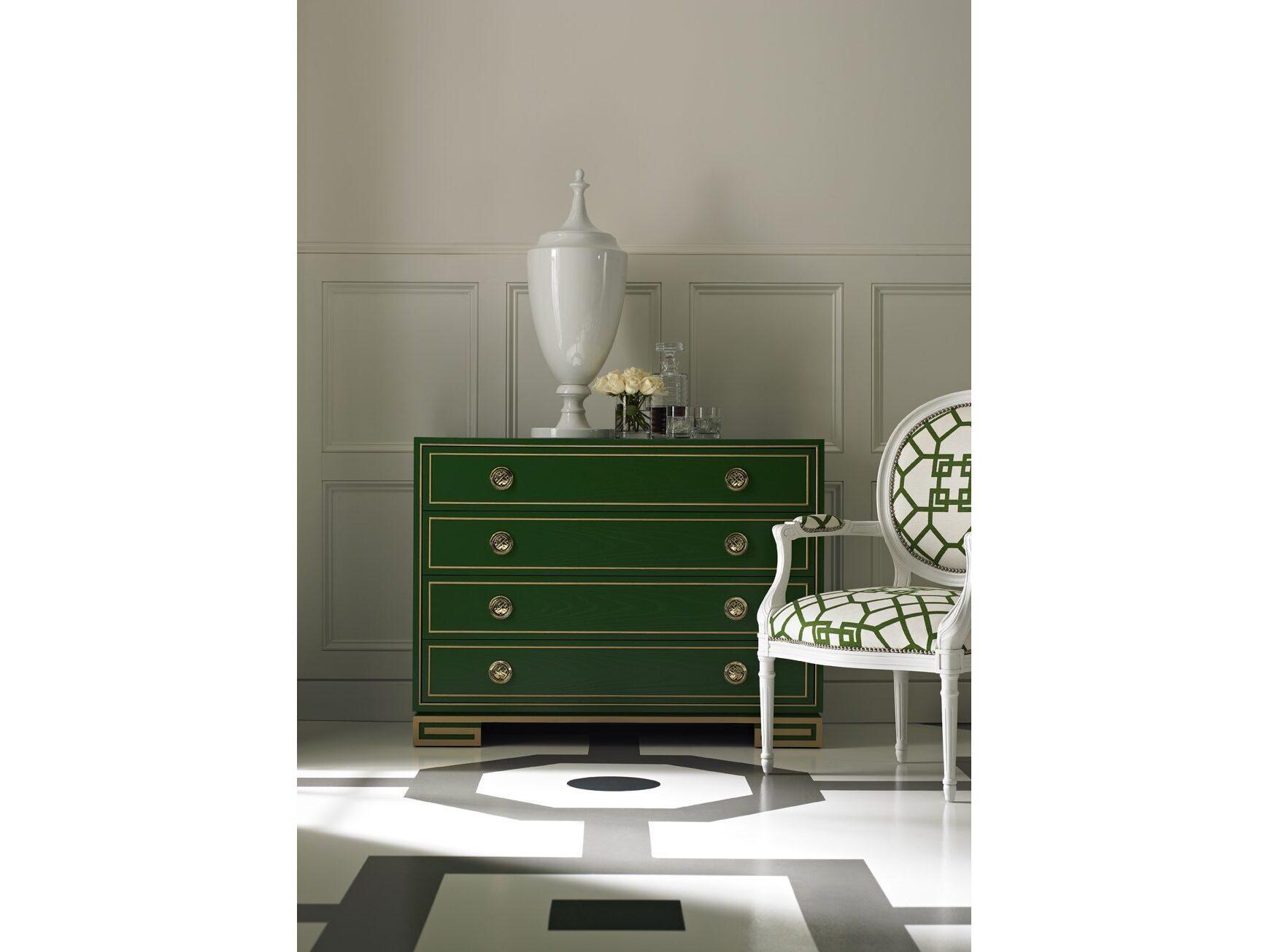 Lillian August Workshop Karl 4-Drawers Green Dresser