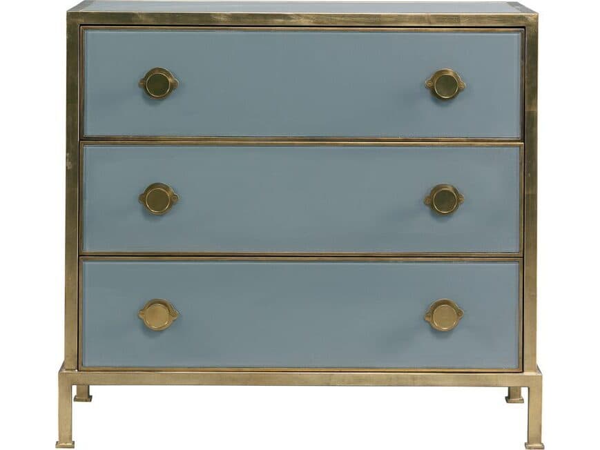 Lillian August Classics Essex 3-Drawers Gold Acacia Wood Dresser