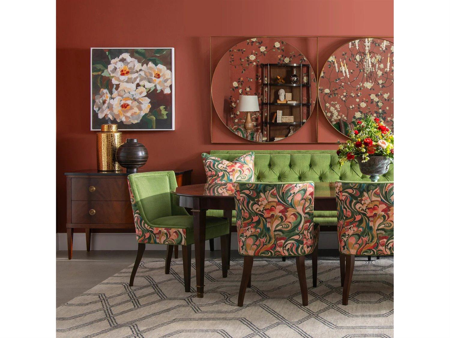 Lillian August Manuel Marble Top Demilune