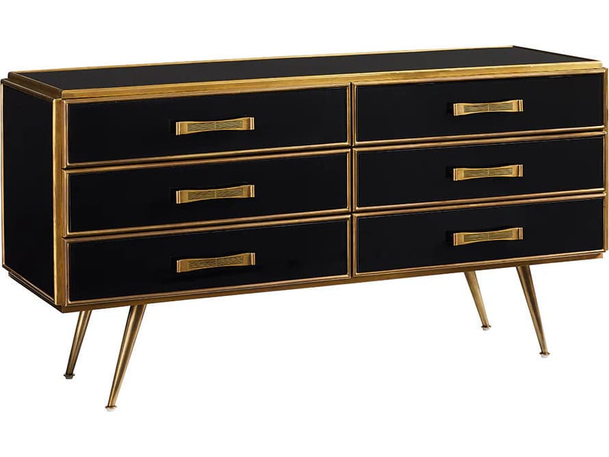 Lillian August Dean Smoked Mirror Dresser